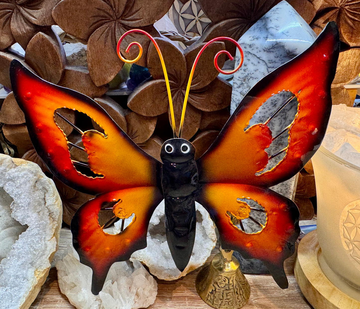 Papillon orange à suspendre