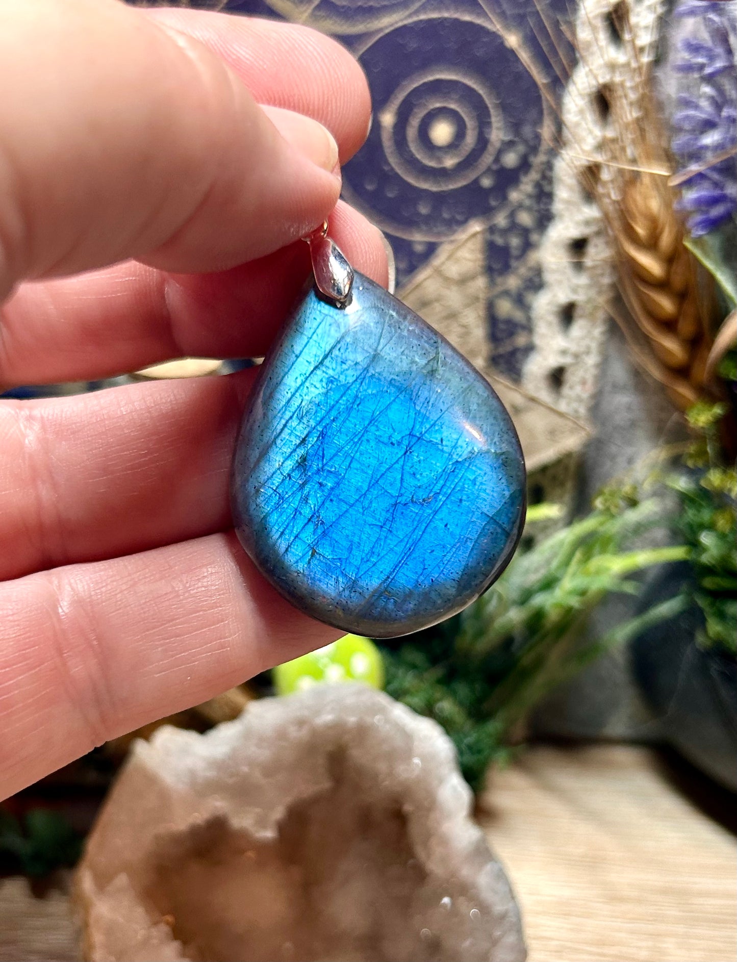 Pendentif en labradorite