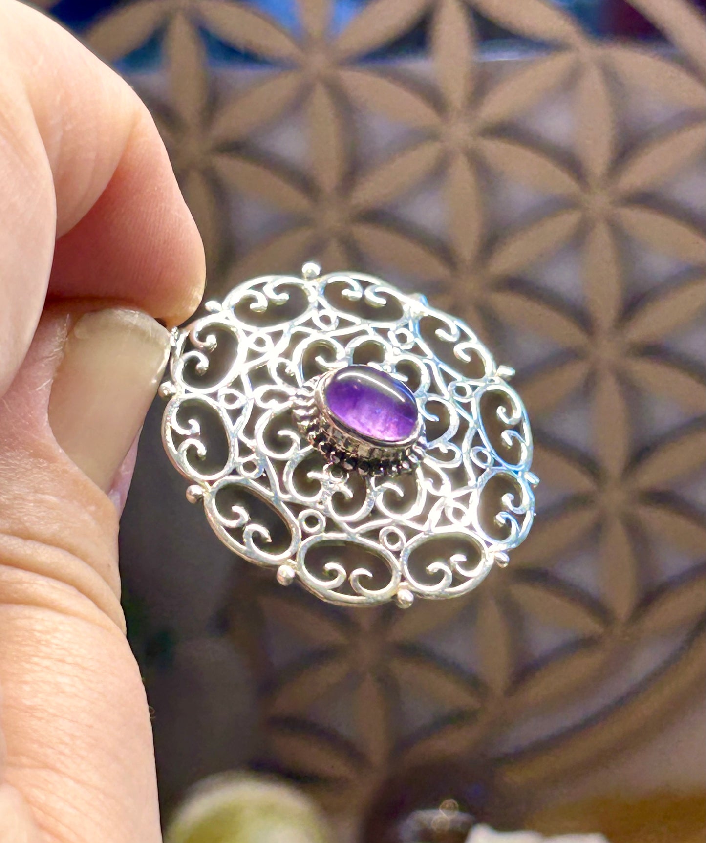 Pendentif d’améthyste