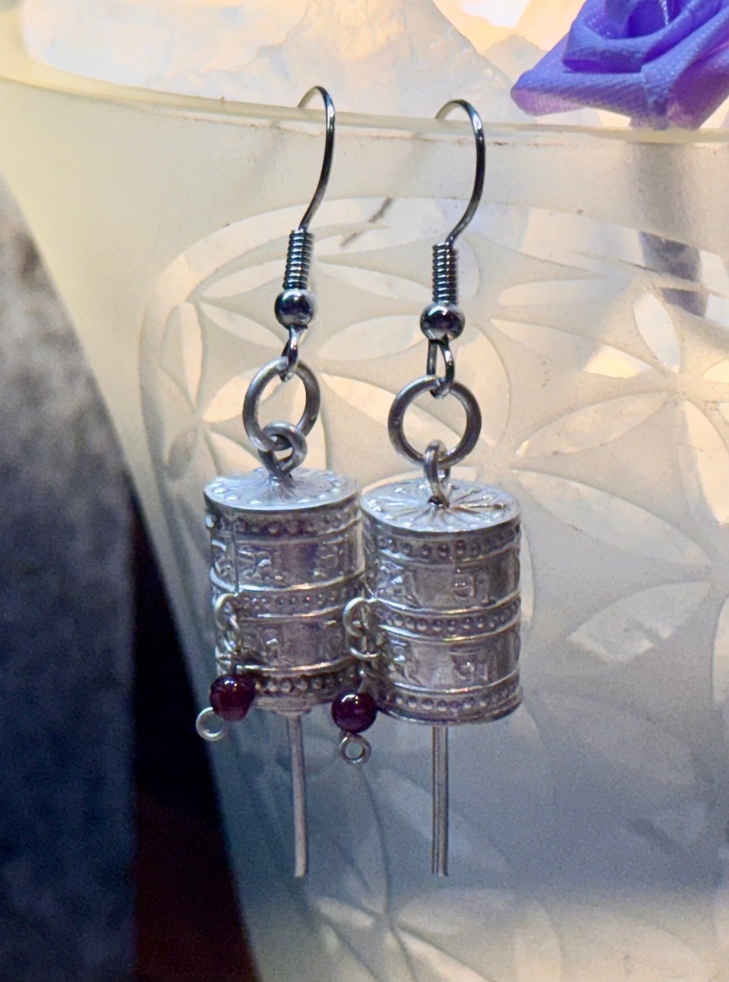 Boucles d’oreilles Rouleau de prière