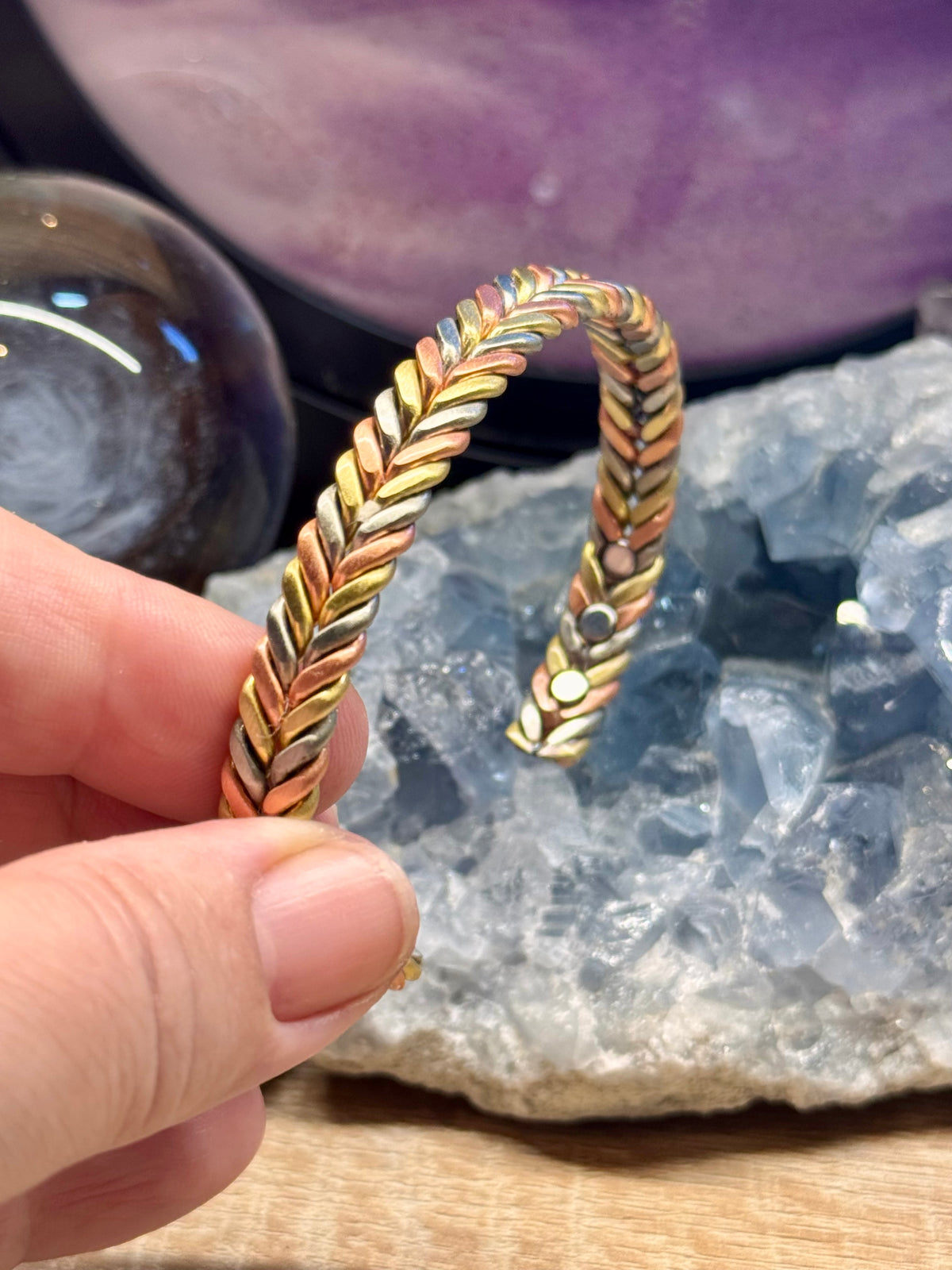 Bracelet magnétique avec aimants - D