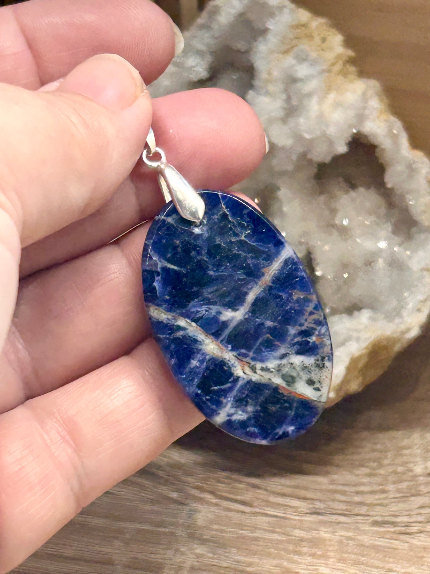 Pendentif de sodalite
