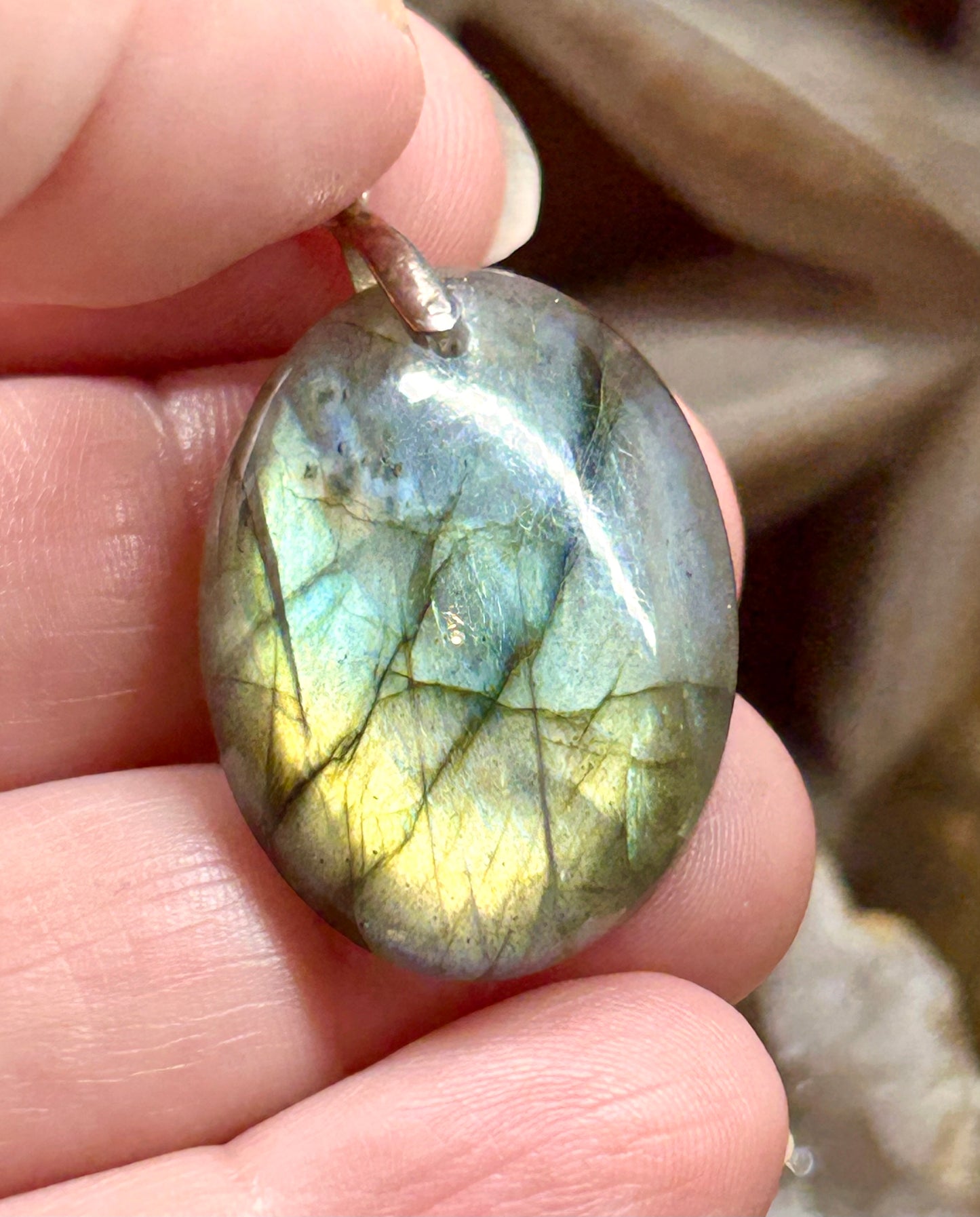 Pendentif de labradorite