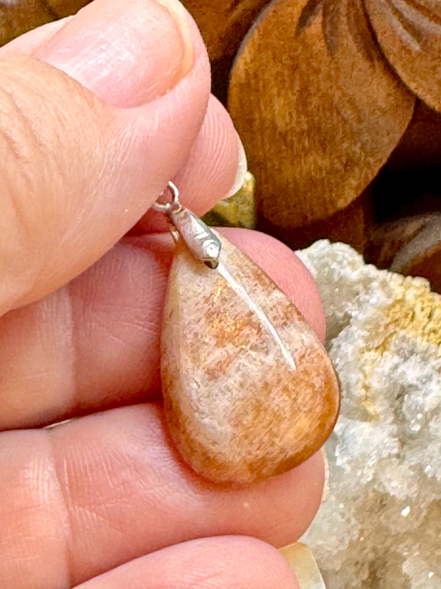 Pendentif de pierre de soleil extra