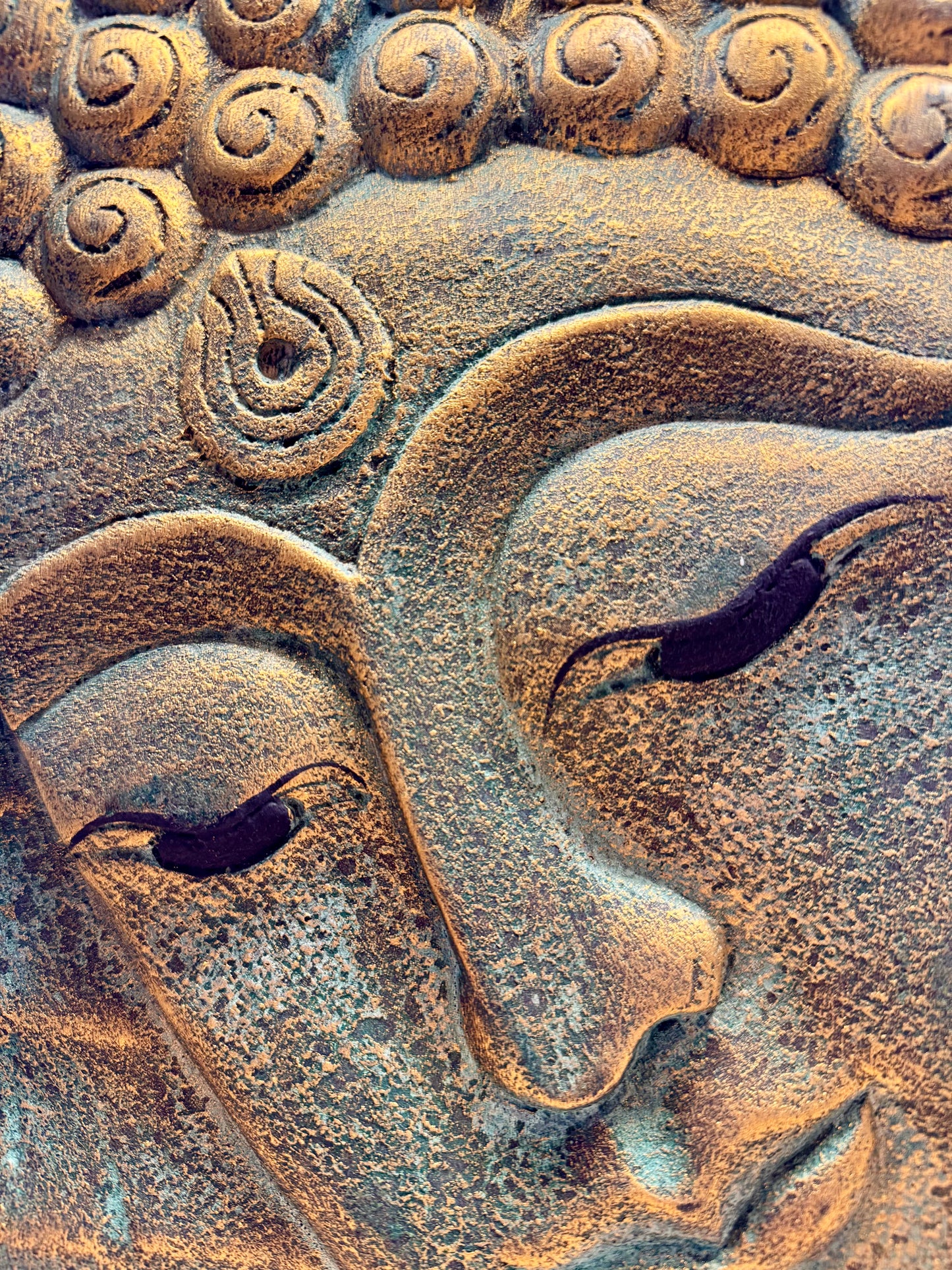 Cadre Bouddha sculpté