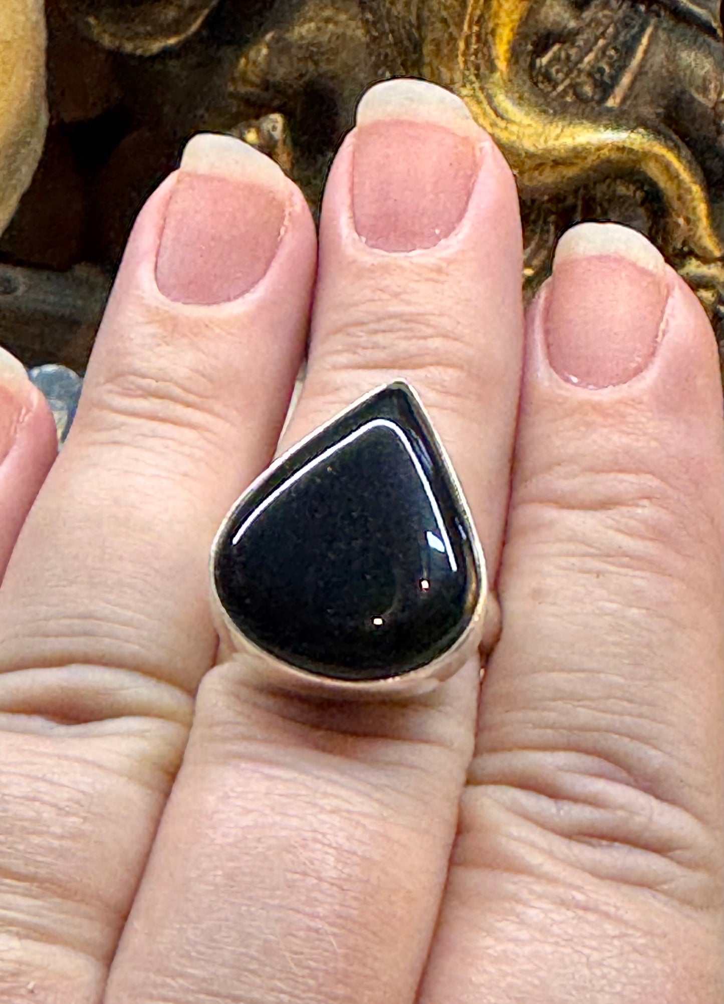 Bague Onyx noir