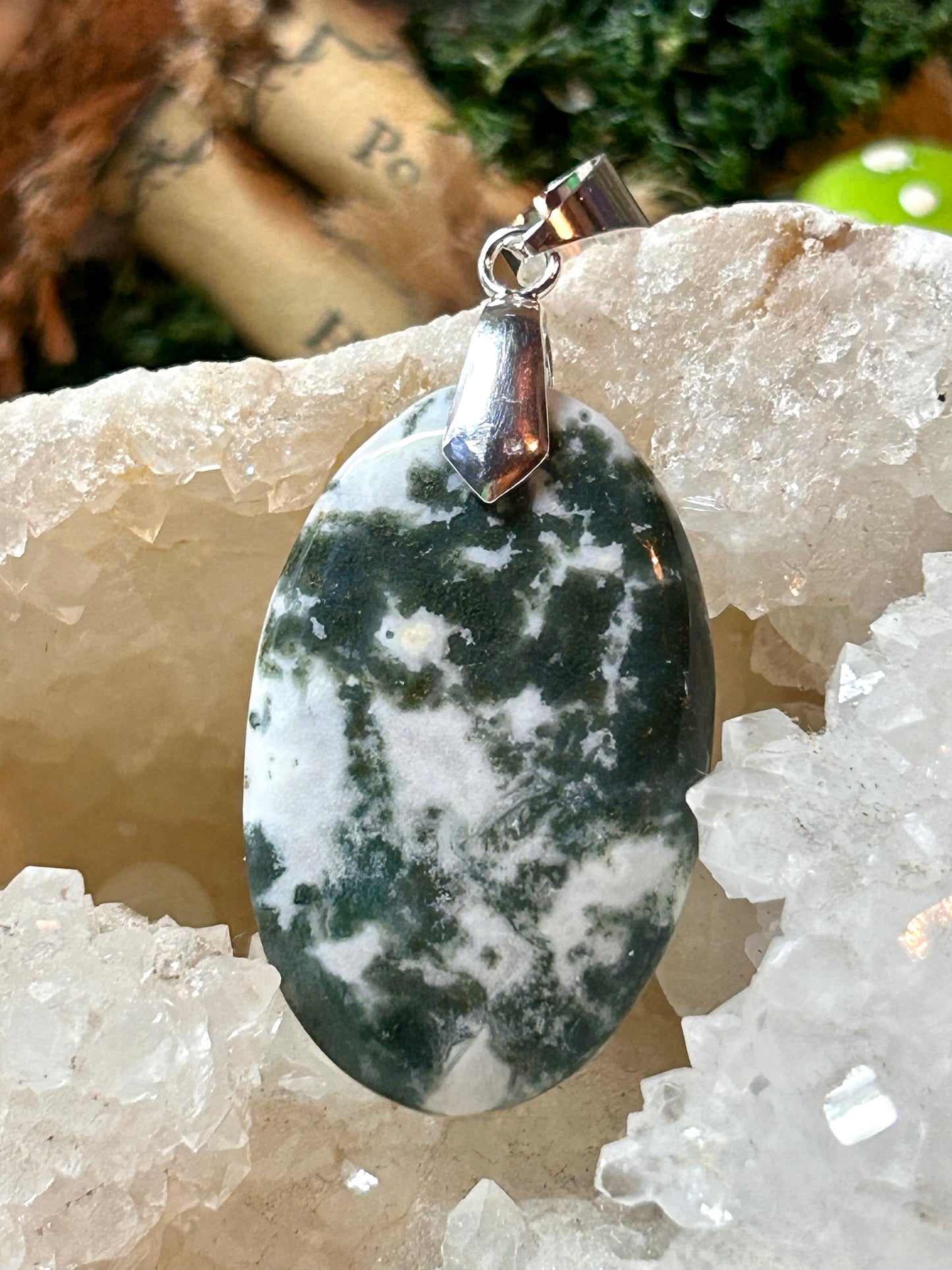 Pendentif d’agate arbre