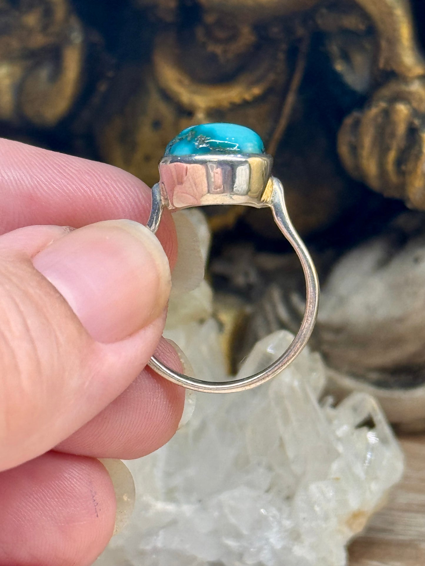 Bague en turquoise T55