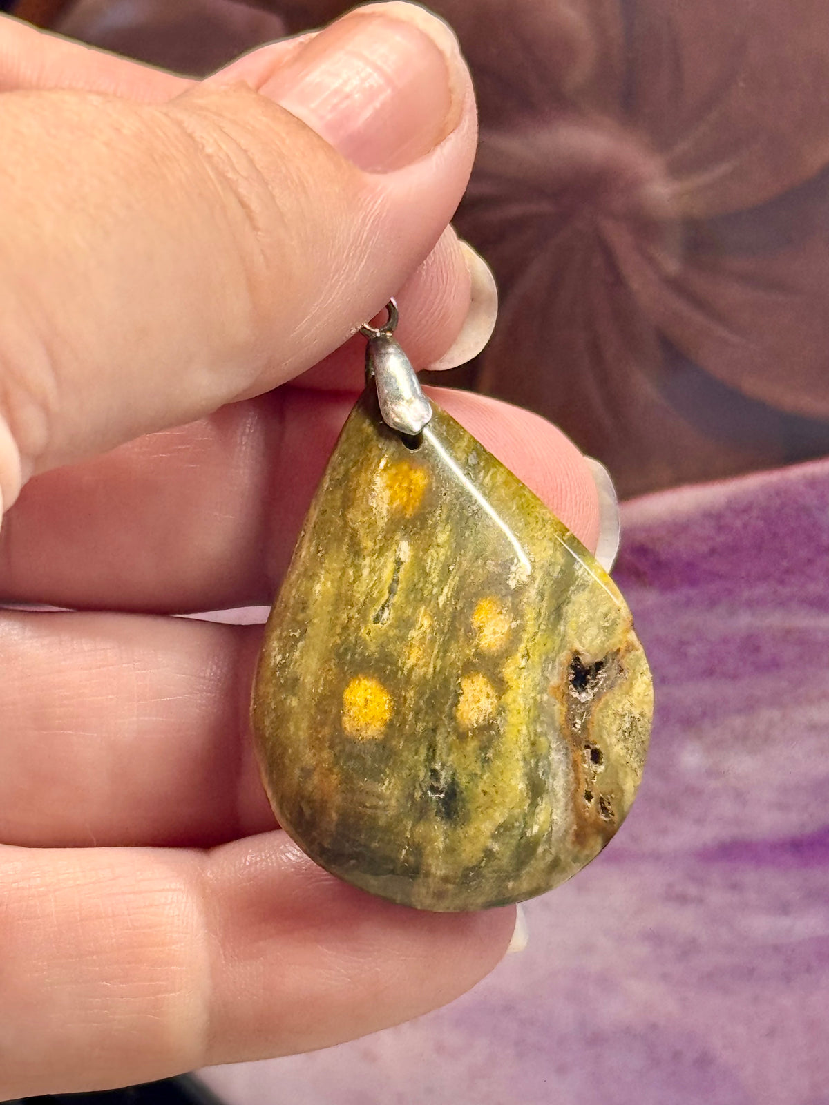 Pendentif de Jaspe Orbiculaire 1