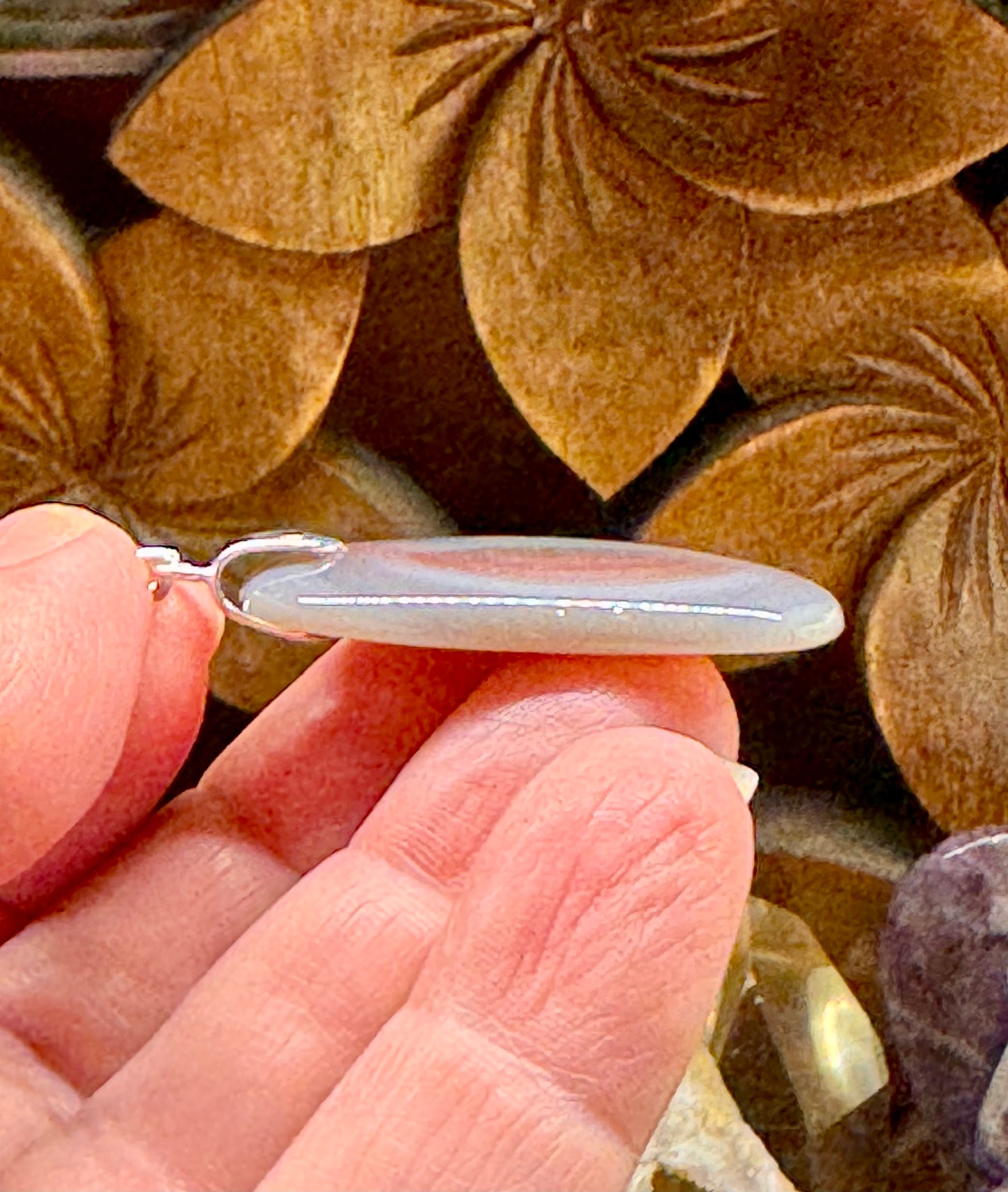 Pendentif d’agate rouge