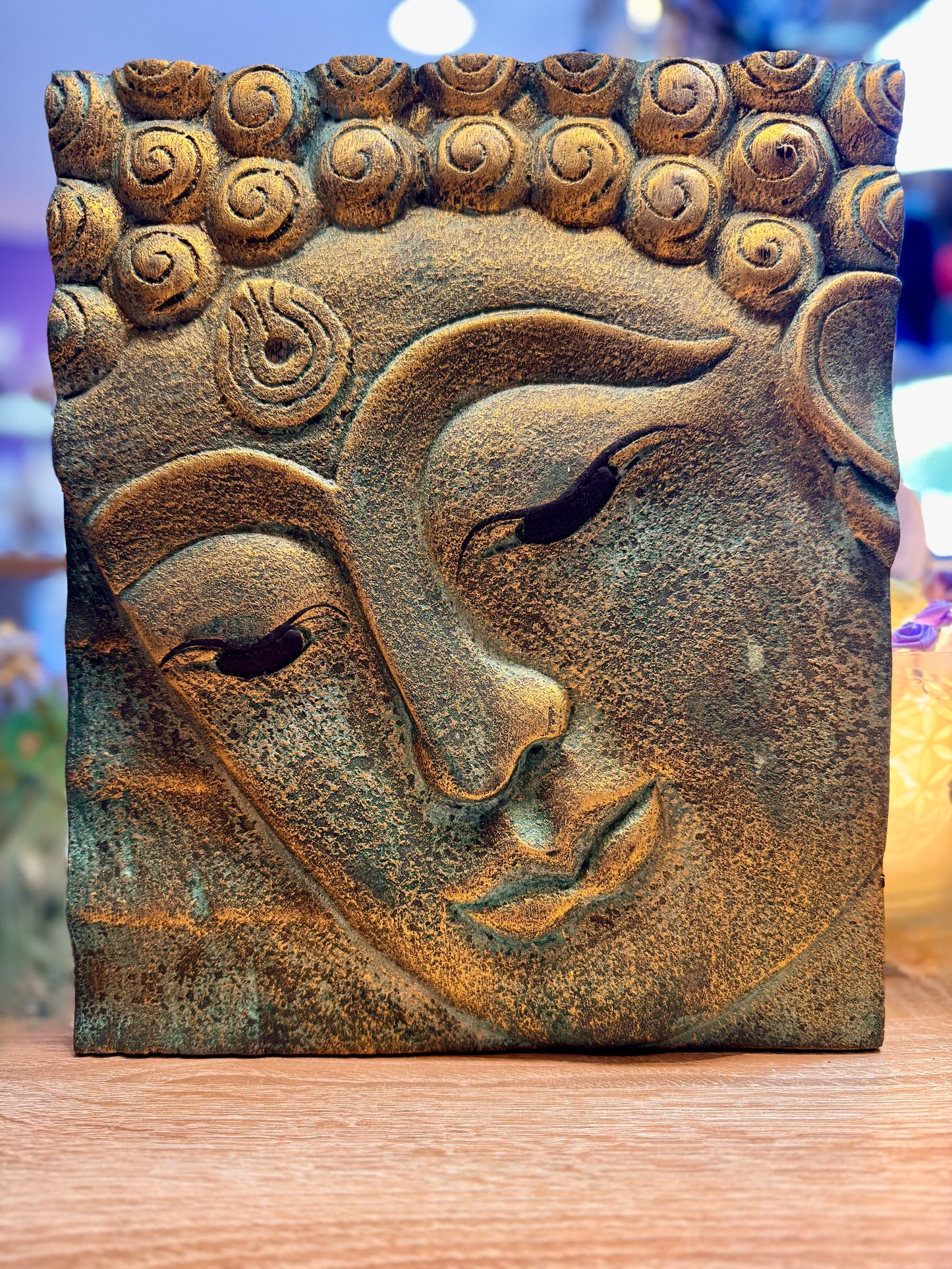 Cadre Bouddha sculpté
