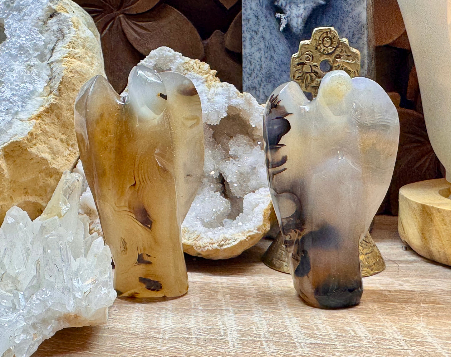 Ange en agate dendritique