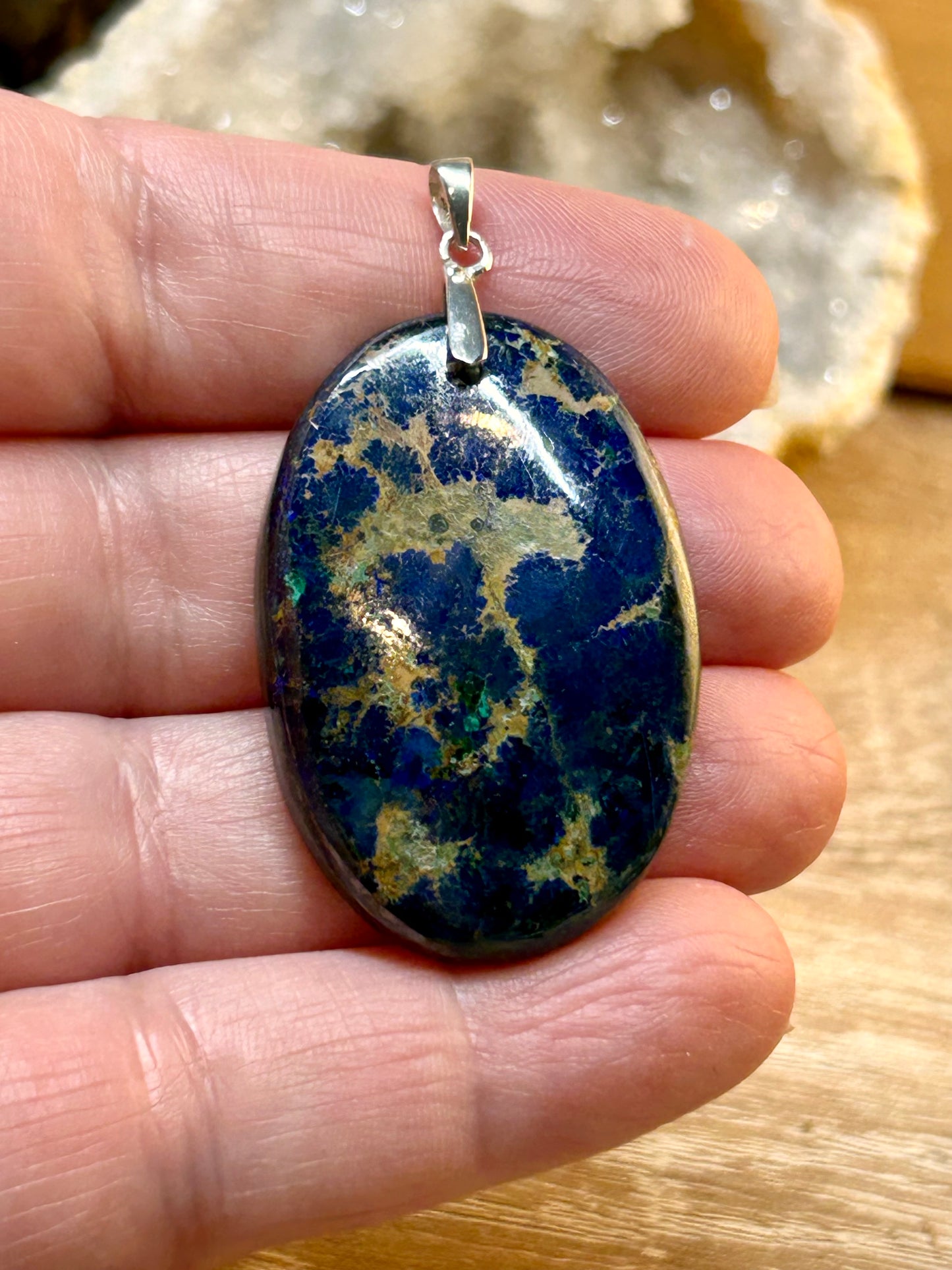 Pendentif d’azurite