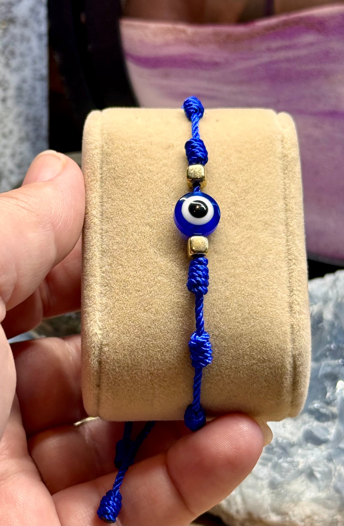 Bracelet cordon rouge ou bleu
