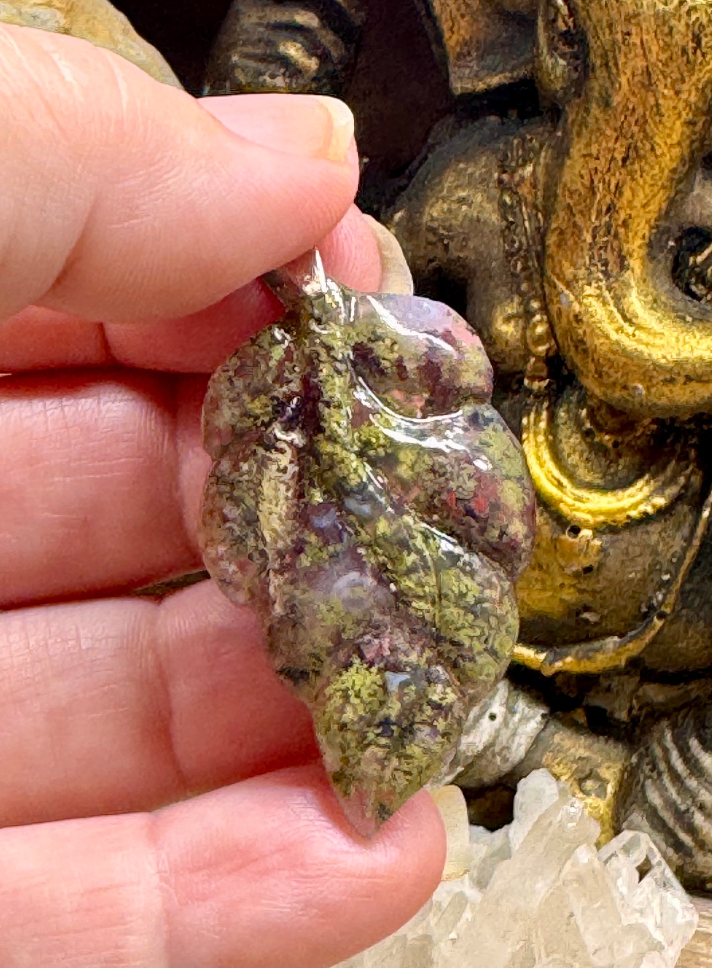 Pendentif d’agate mousse n.5