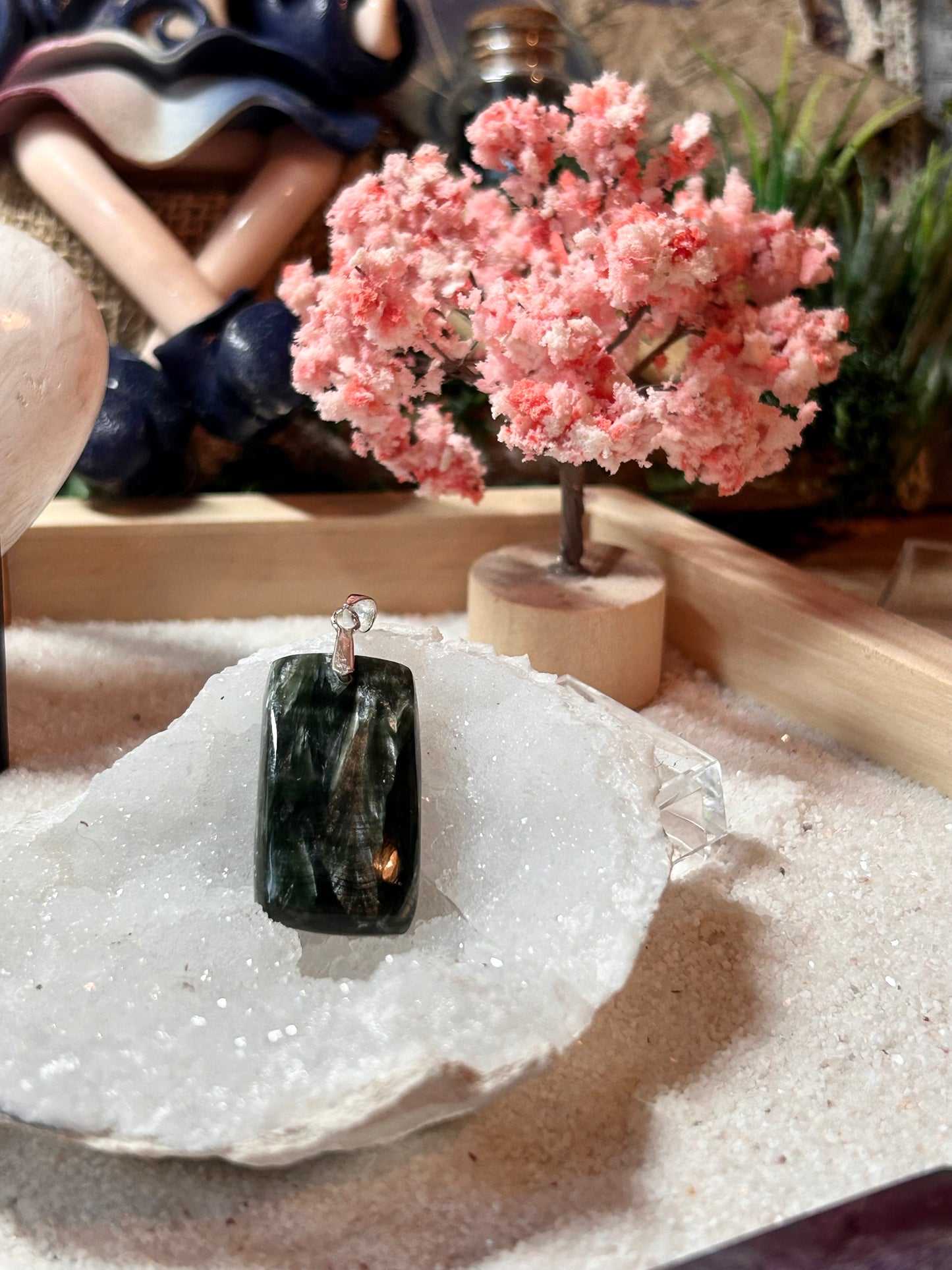 Pendentif de séraphinite