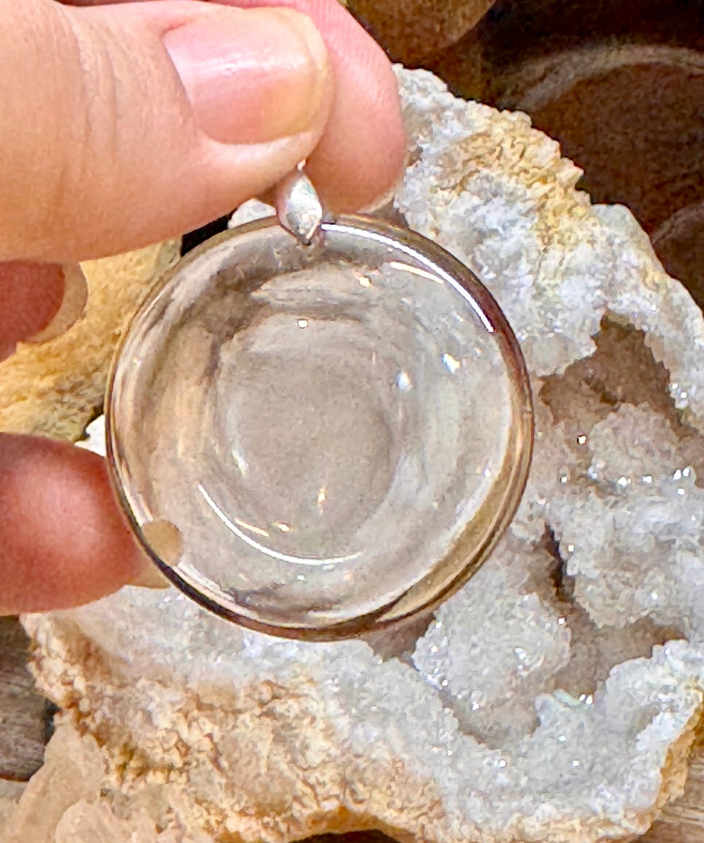 Pendentif de citrine naturelle