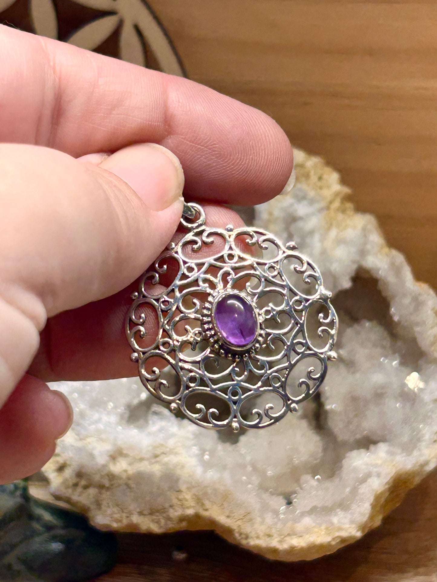 Pendentif d’améthyste
