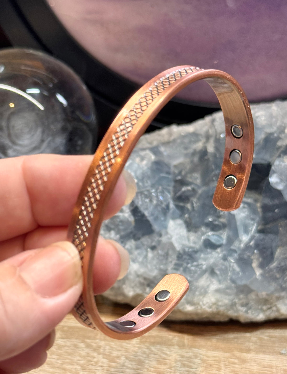 Bracelet magnétique avec aimants - E