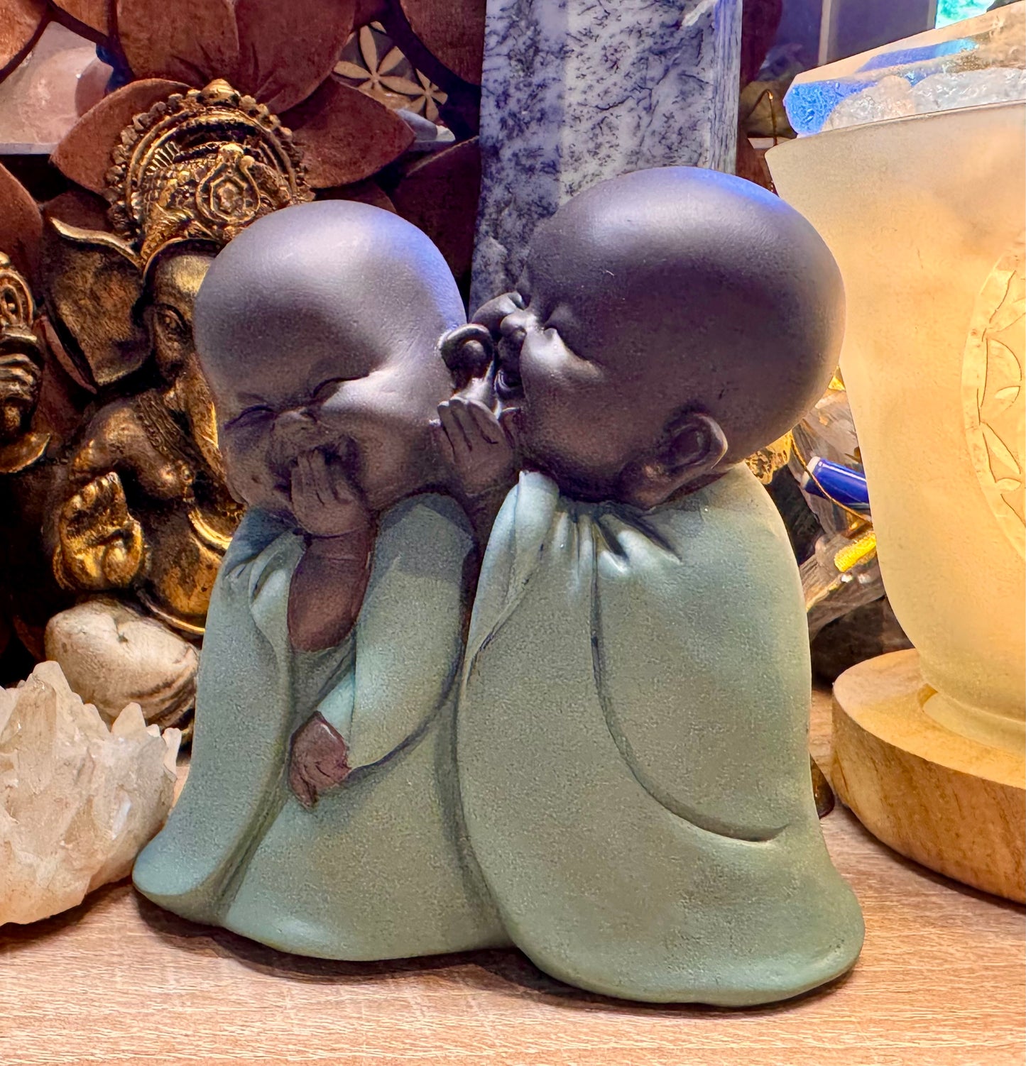 Statuette Bouddhas bonzes