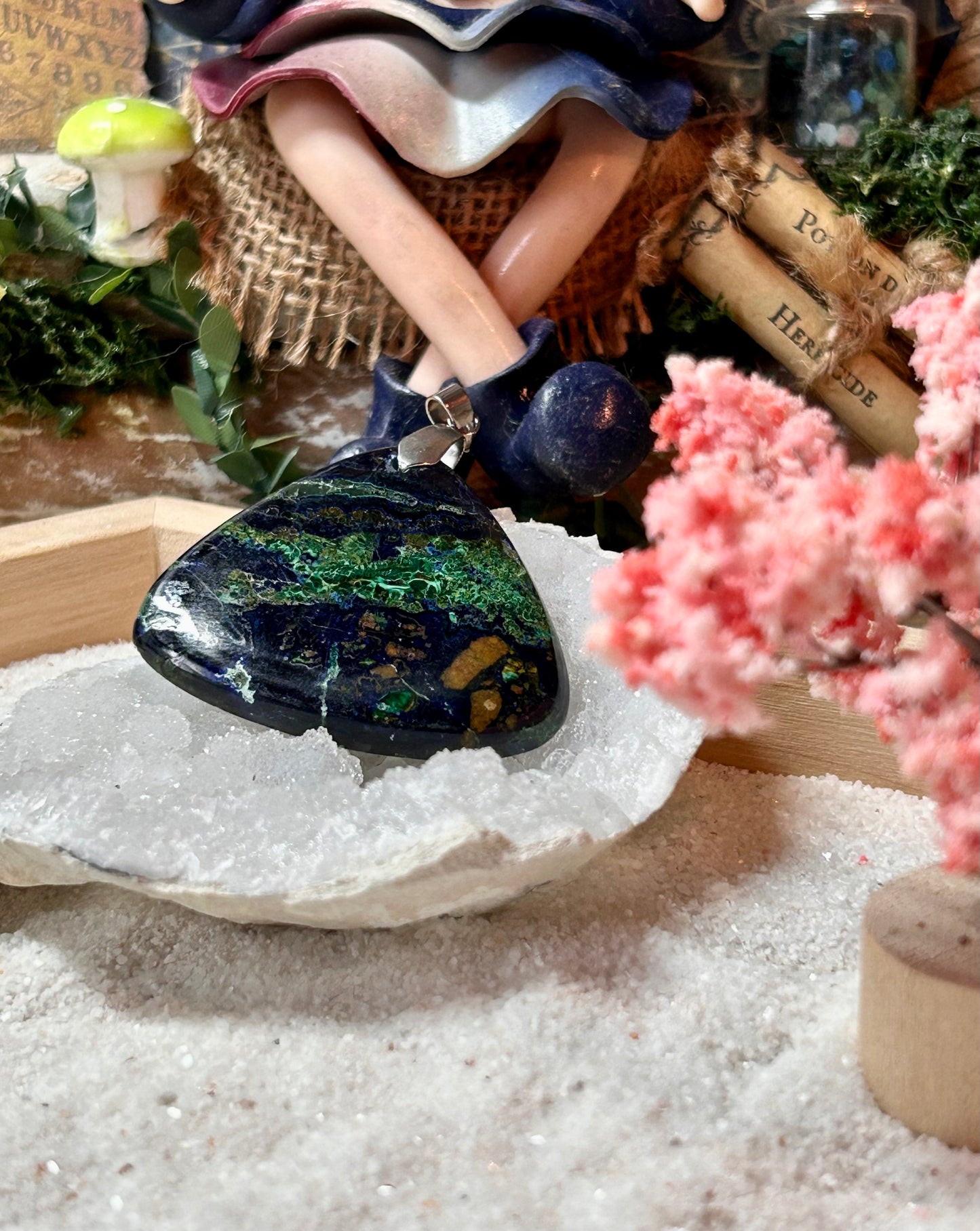 Pendentif d’azurite