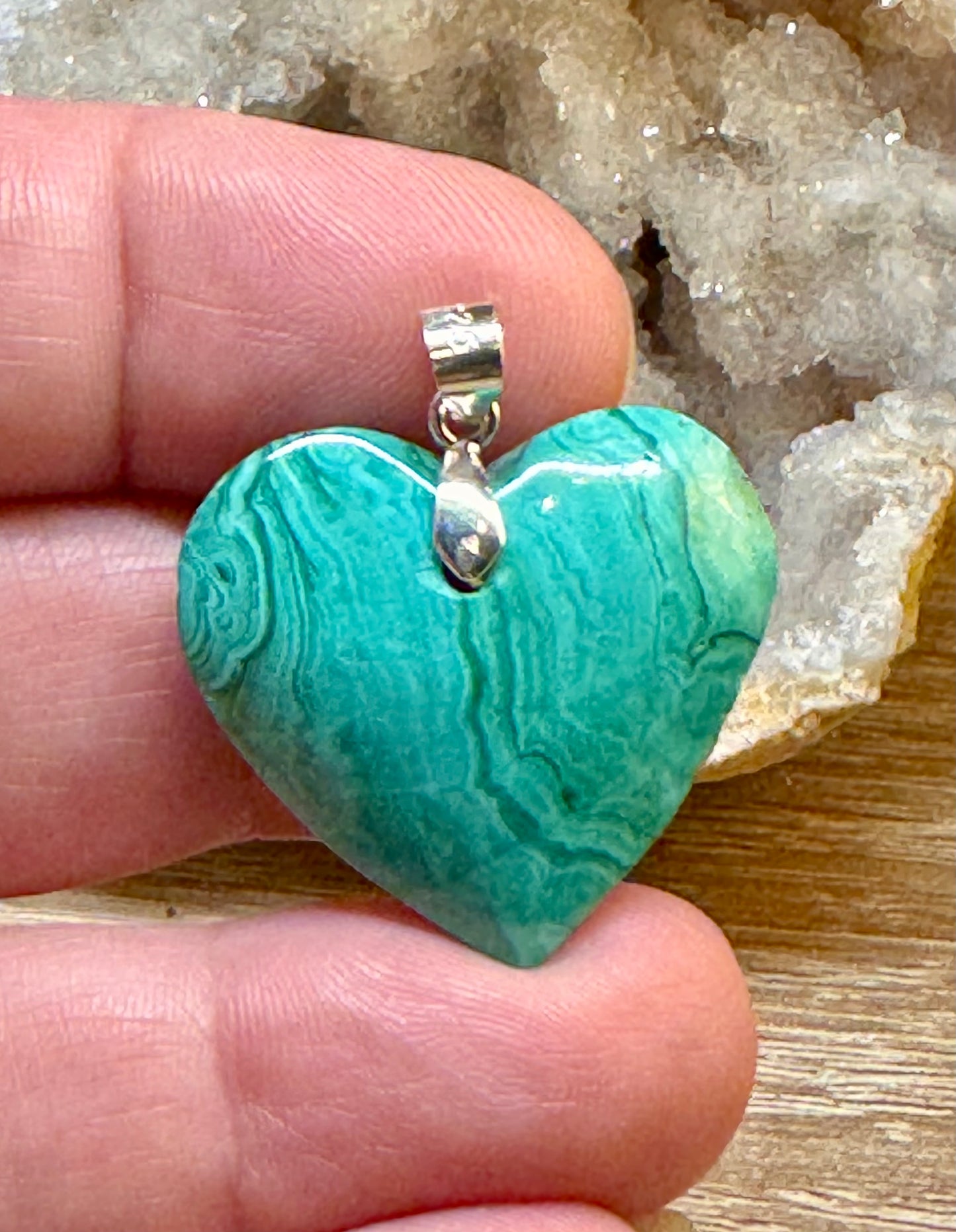 Cœur en malachite