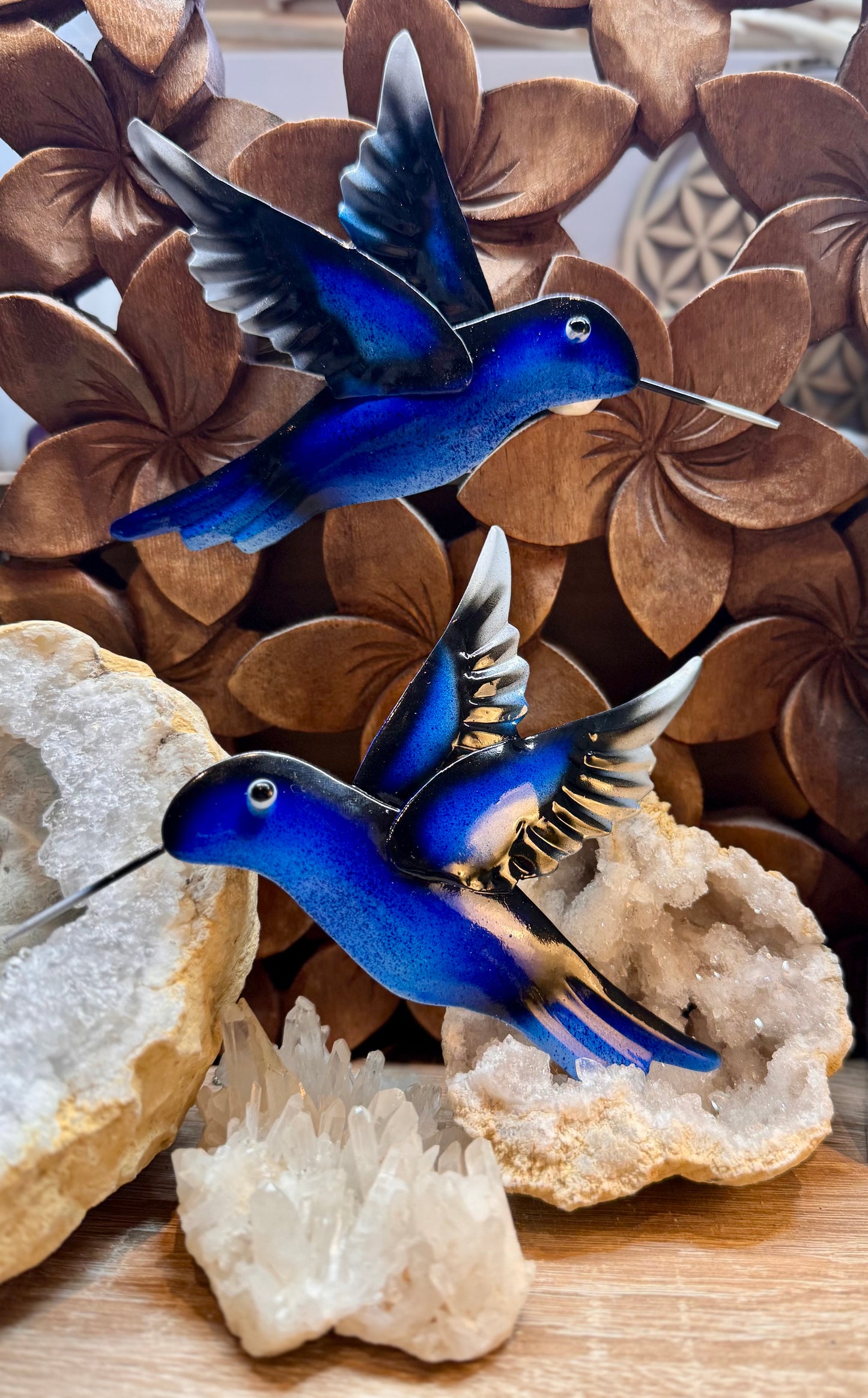 Colibri métallique à suspendre