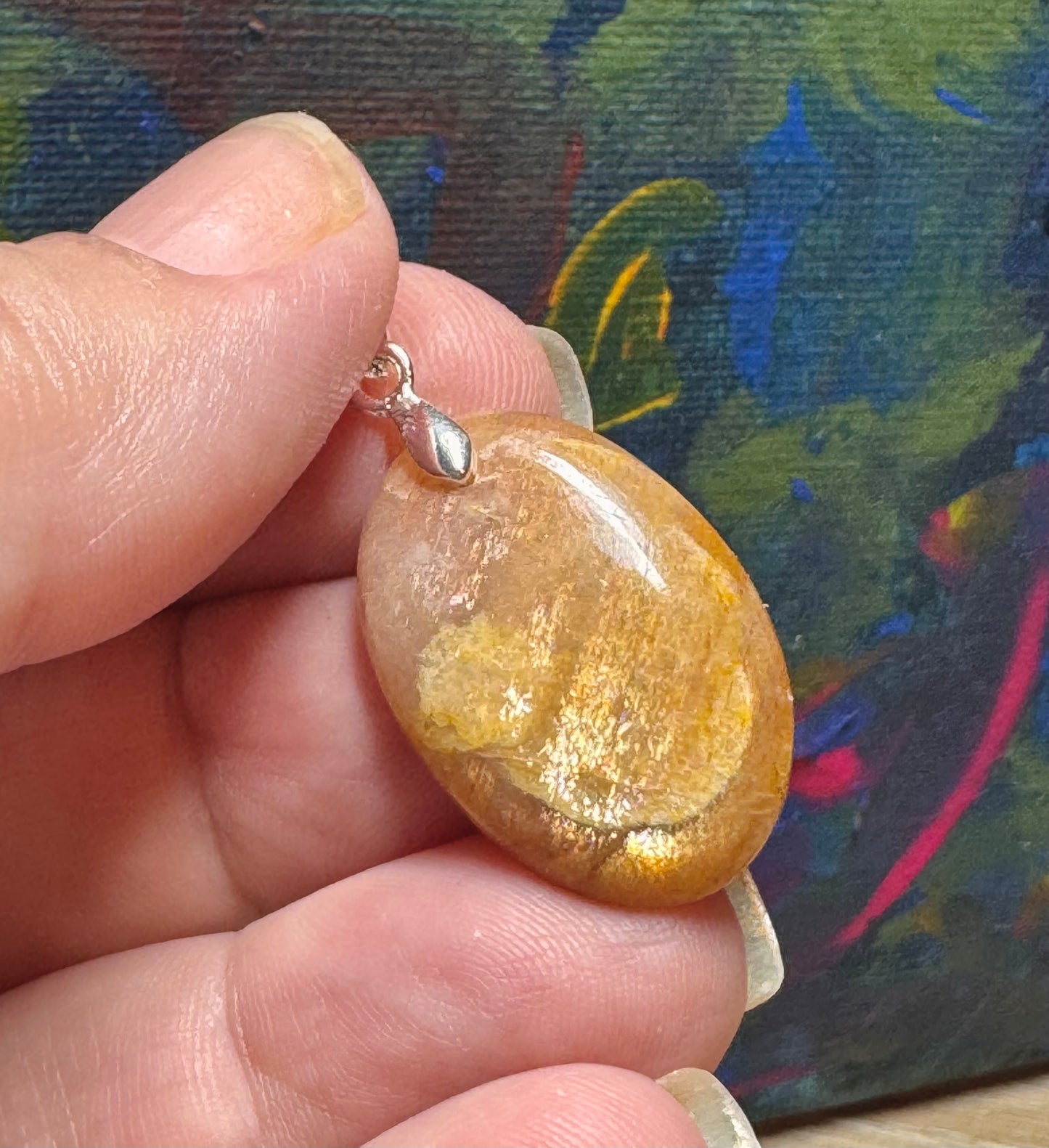 Pendentif de pierre de soleil
