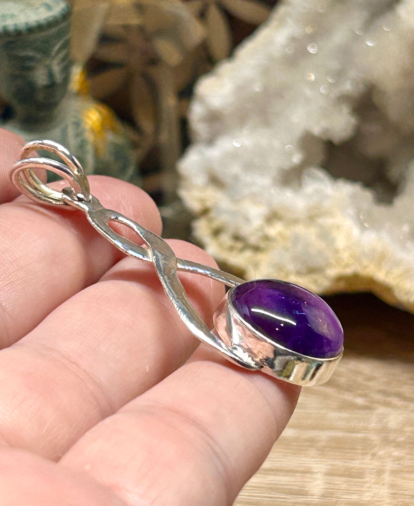 Pendentif en améthyste