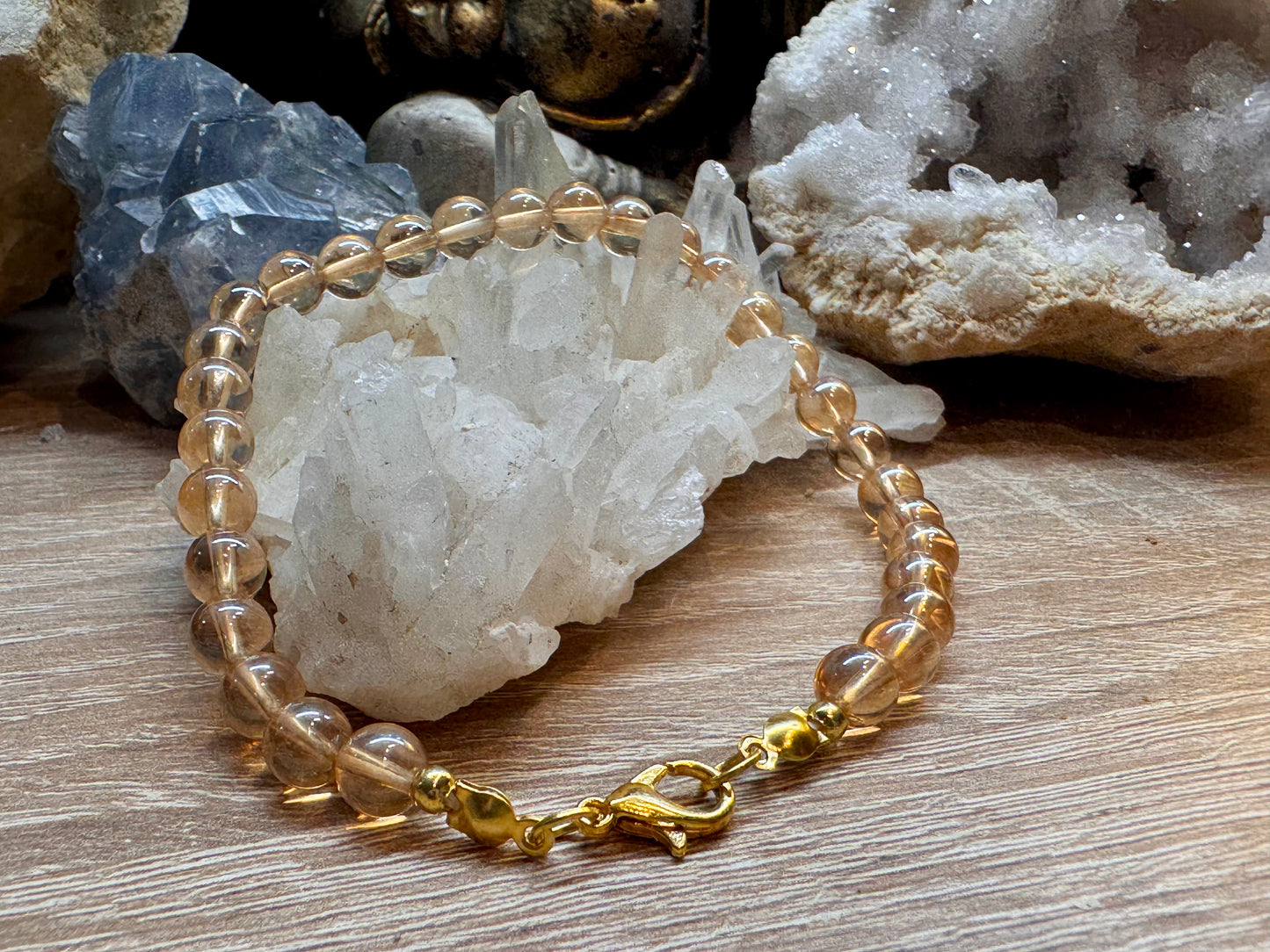 Bracelet en Aqua aura sunset