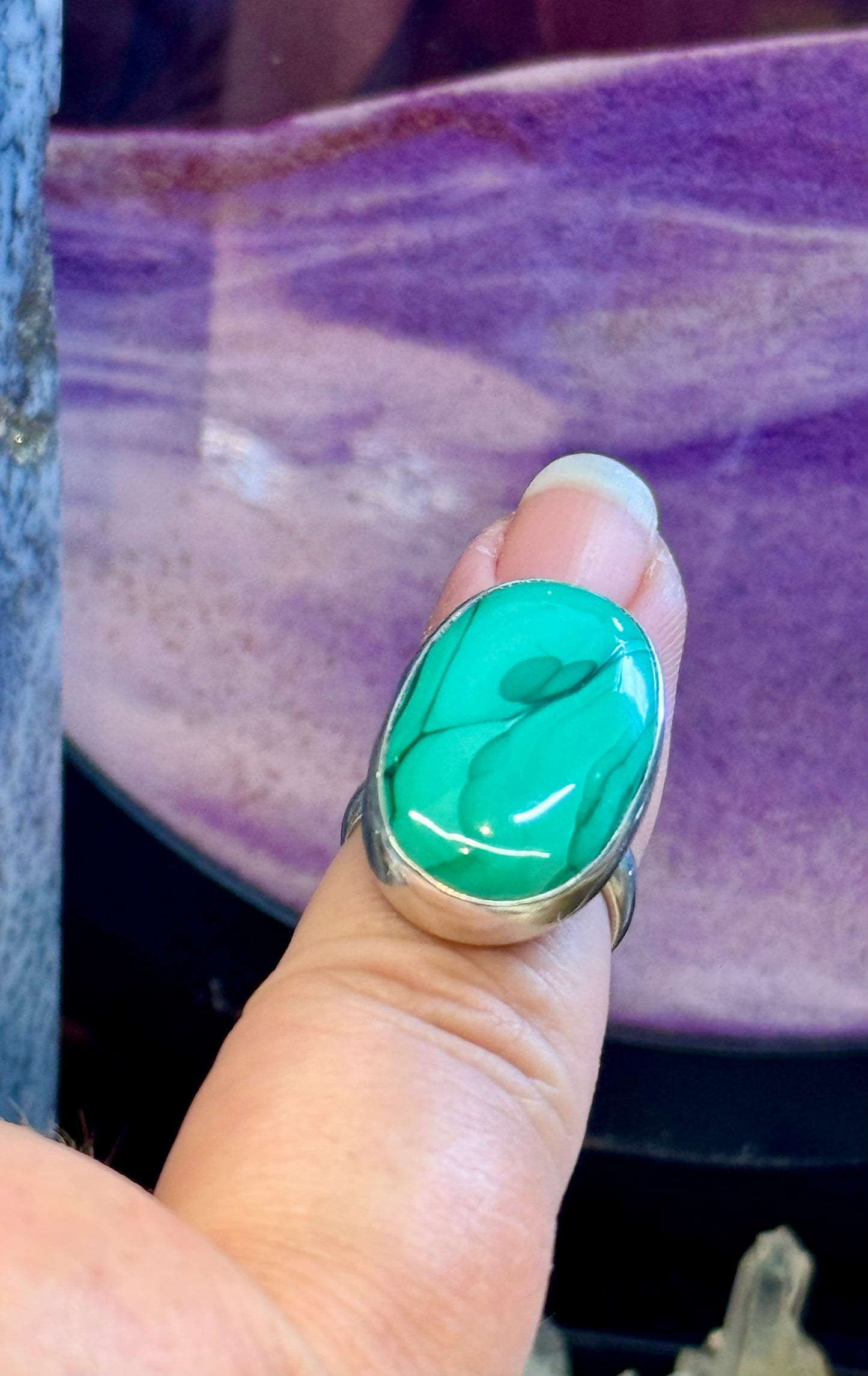Bague Malachite T50