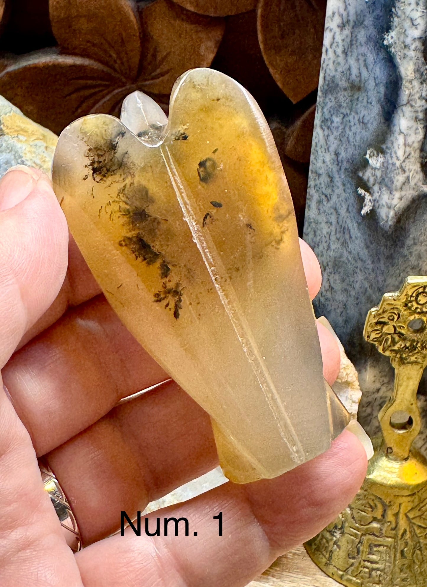 Ange en agate dendritique