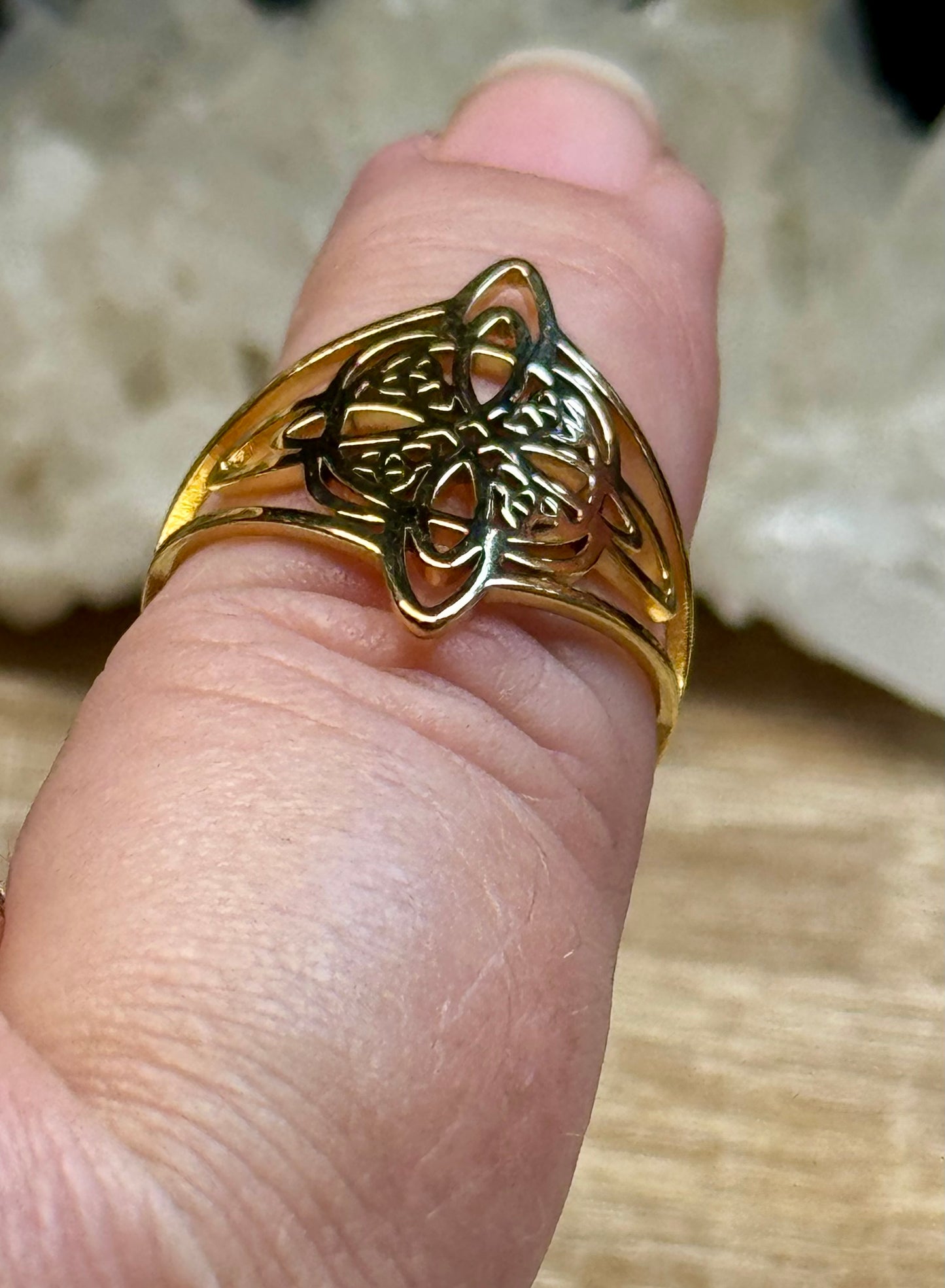 Bague Noeud de Sorcière T59 - doré
