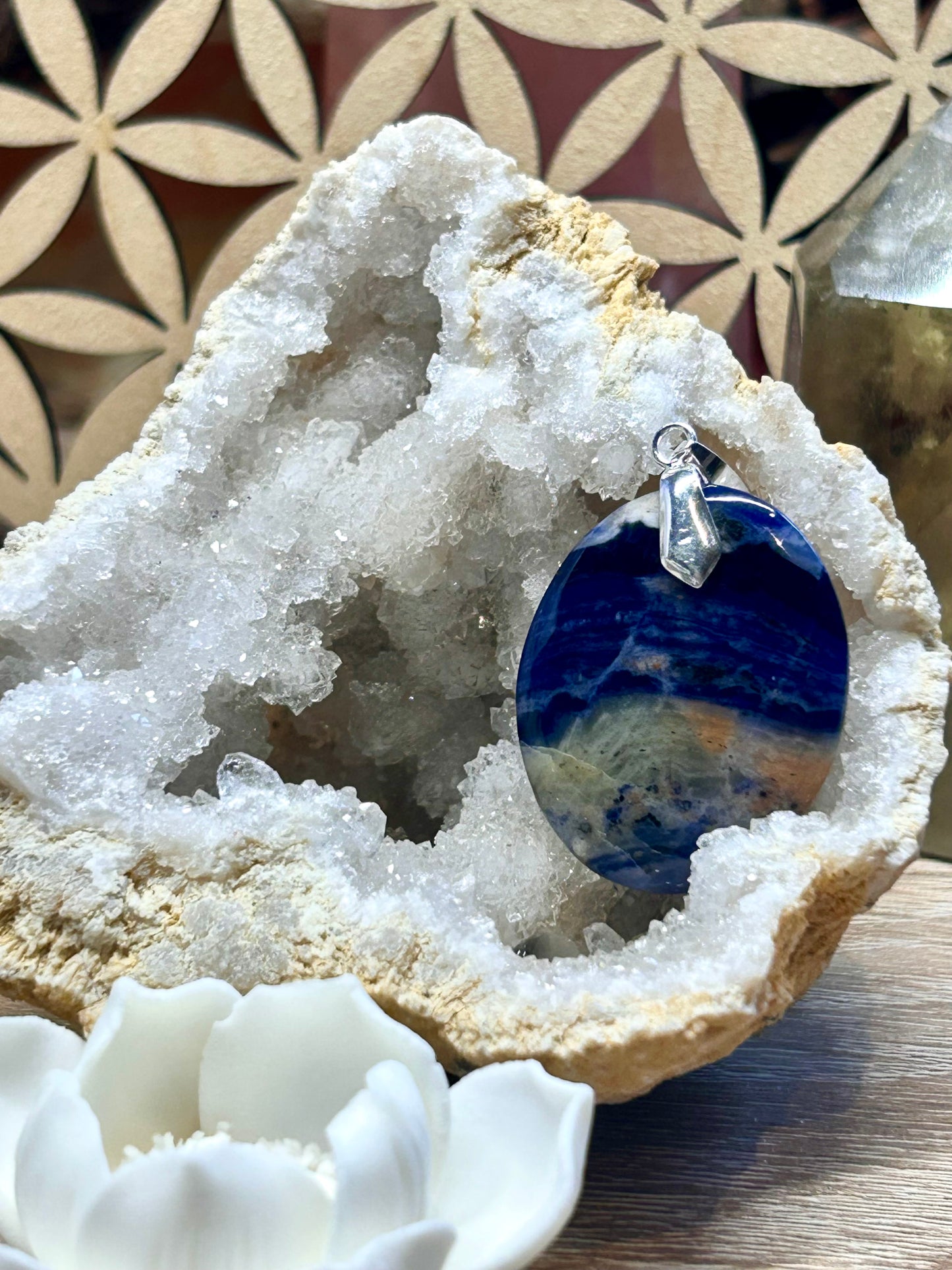 Pendentif de sodalite extra