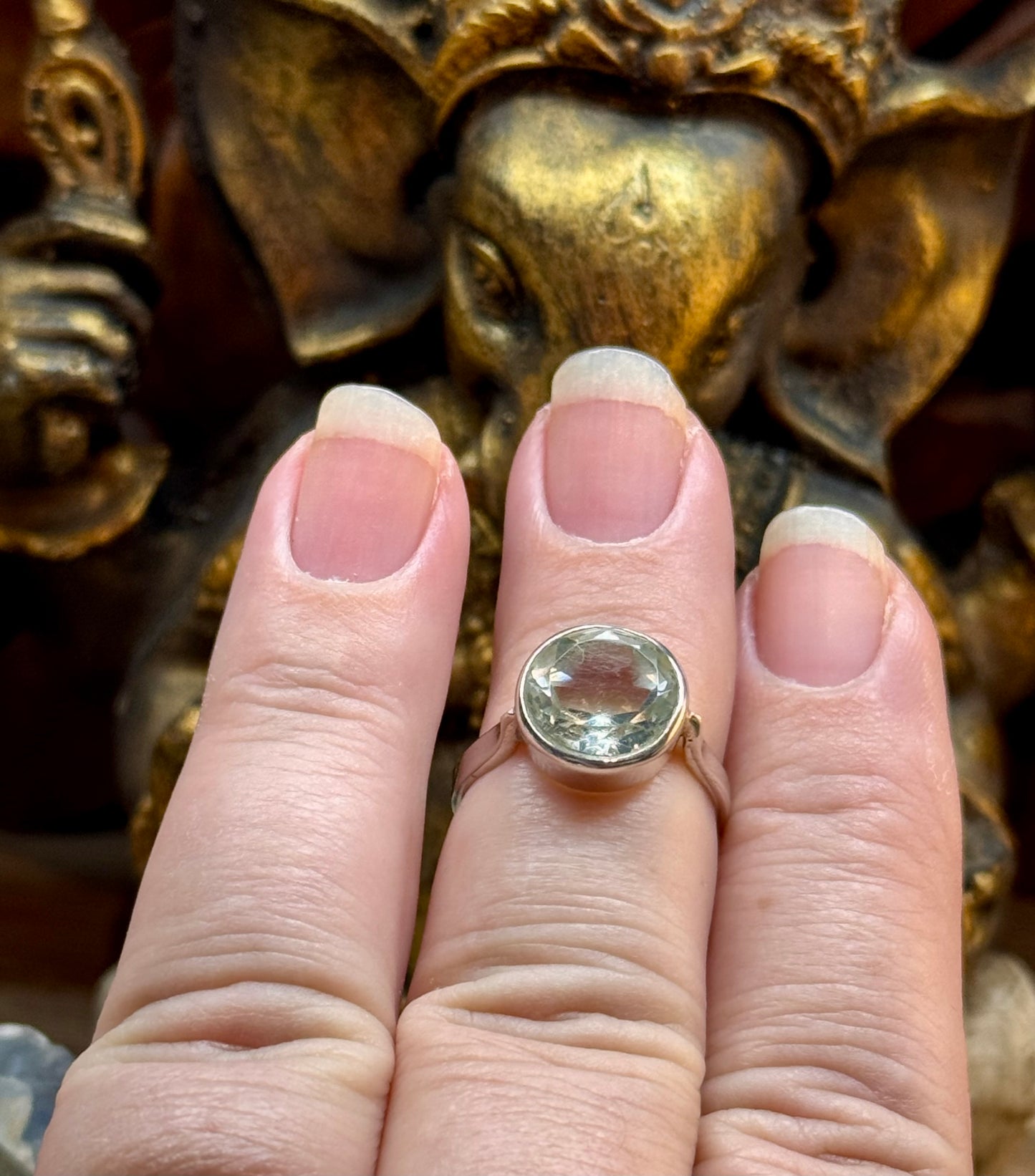 Bague Prasiolite T52