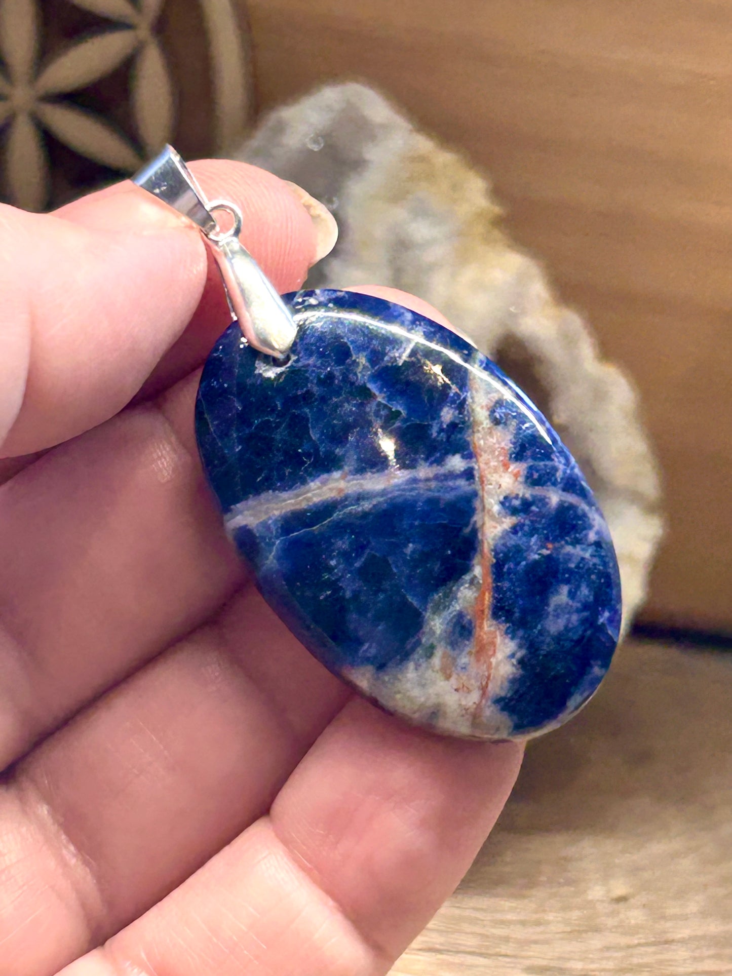 Pendentif de sodalite