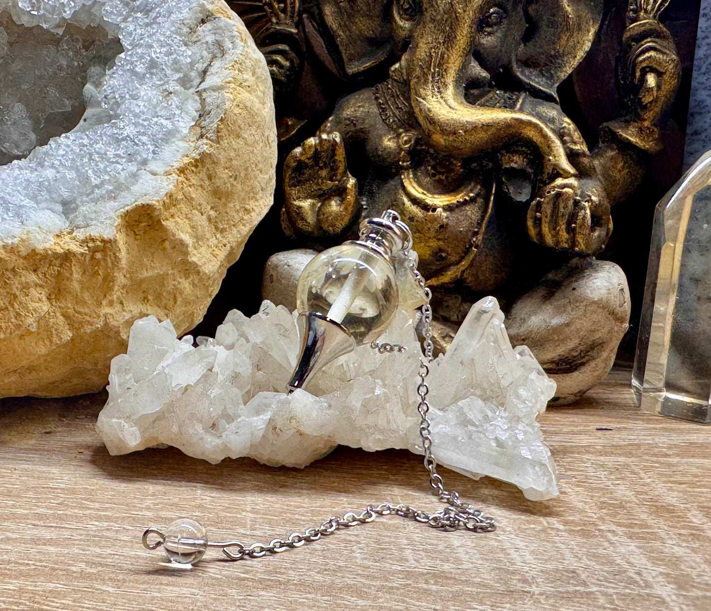 Pendule sphérique en citrine