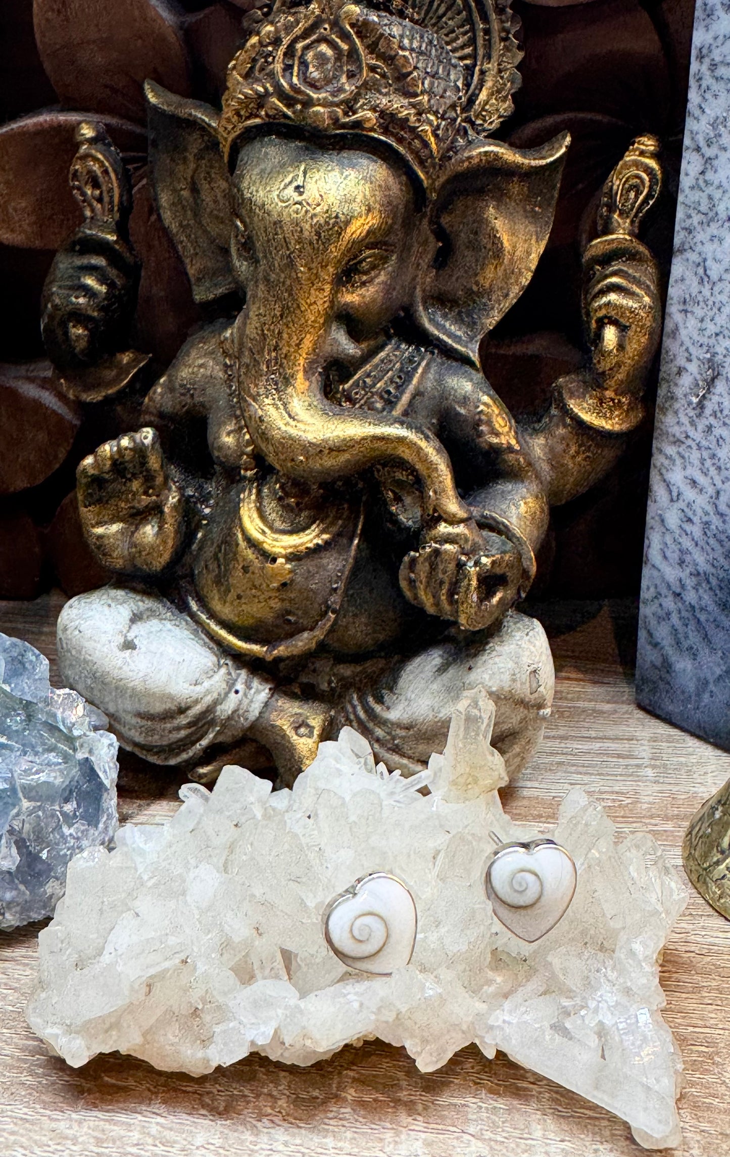Boucles d’oreilles cœur Œil de Shiva