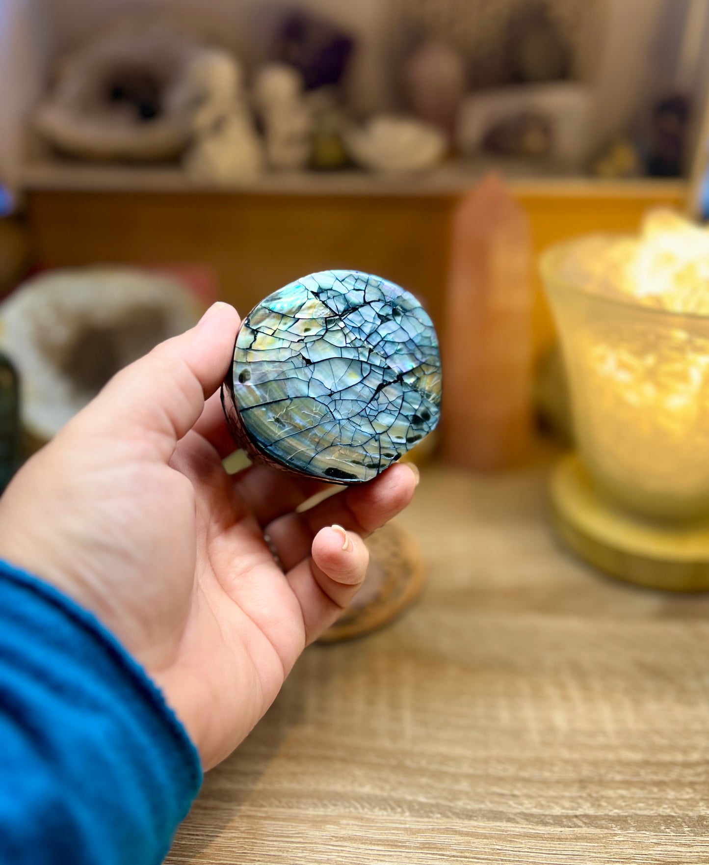 Boîte à bijoux coquillage et abalone