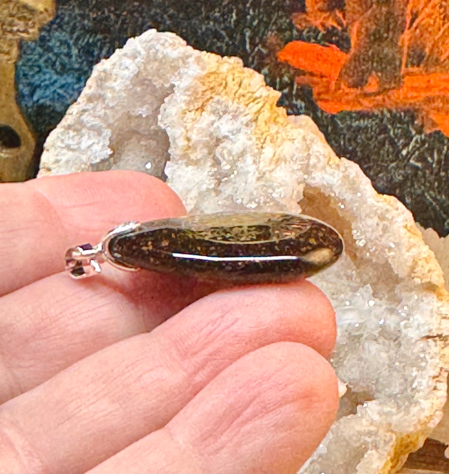 Pendentif d’œil de tigre arbre de vie