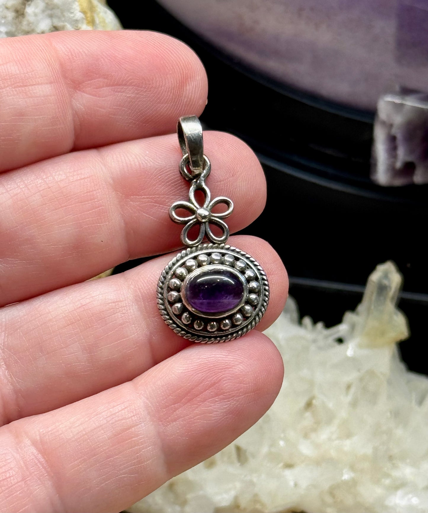 Pendentif Améthyste en argent