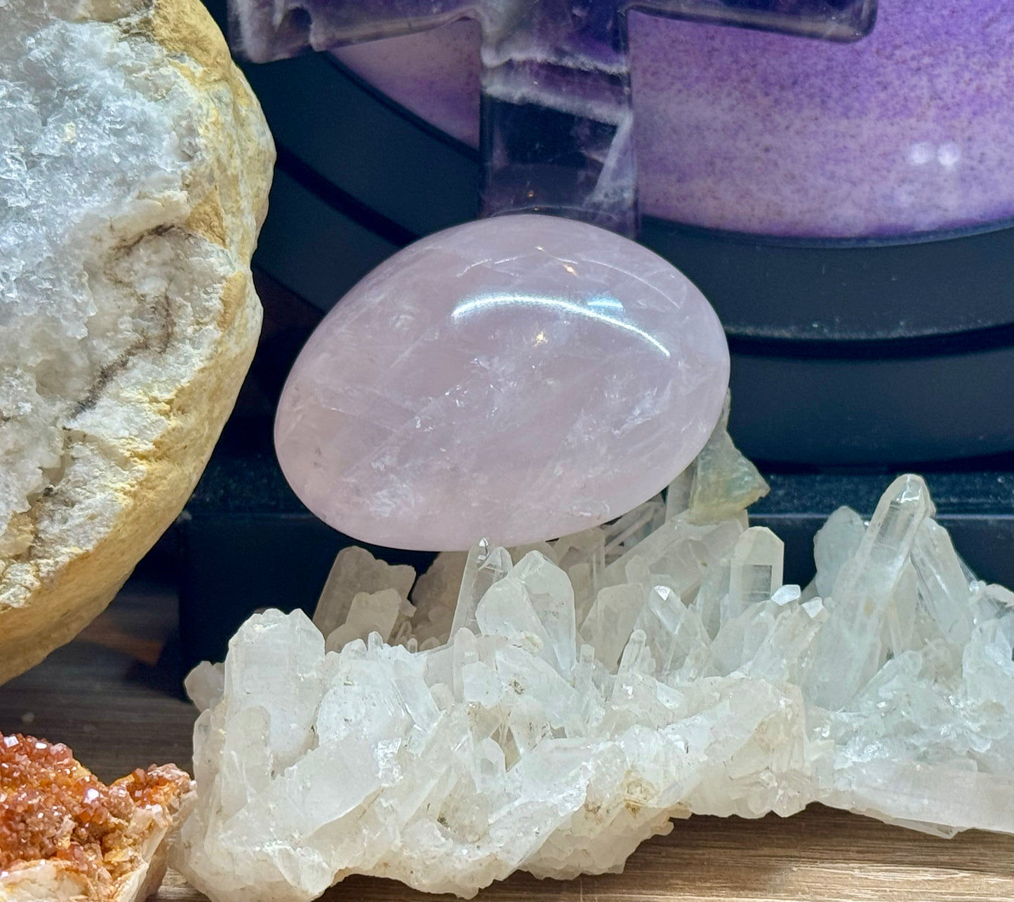 Galet de Quartz Rose