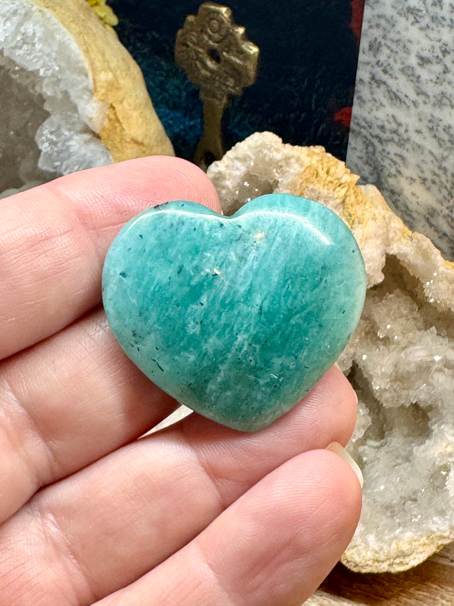 Cœur en amazonite