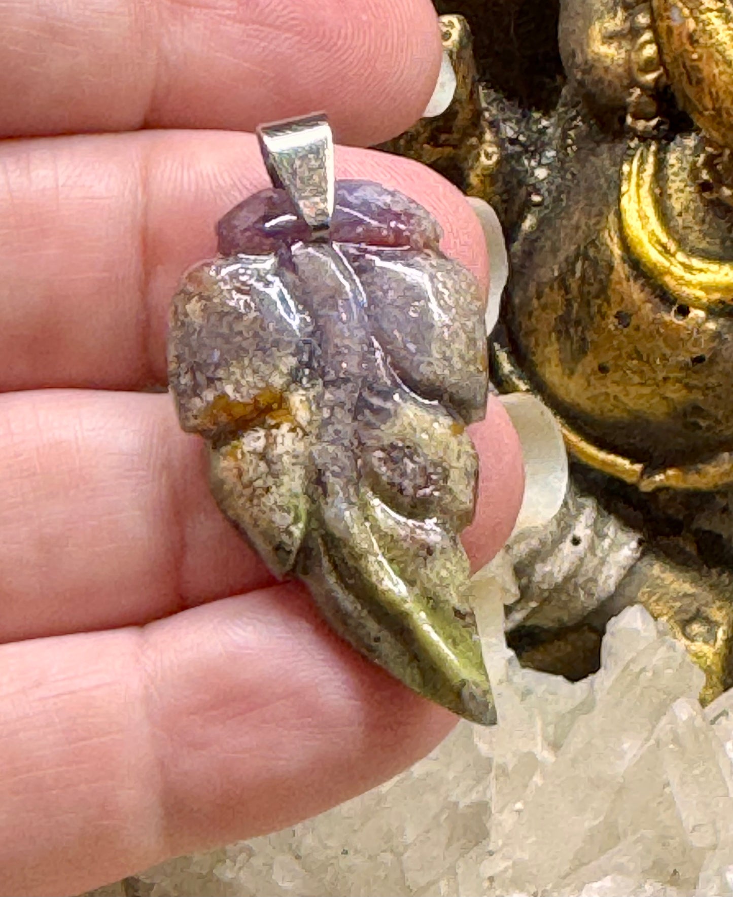 Pendentif d’agate mousse n.6