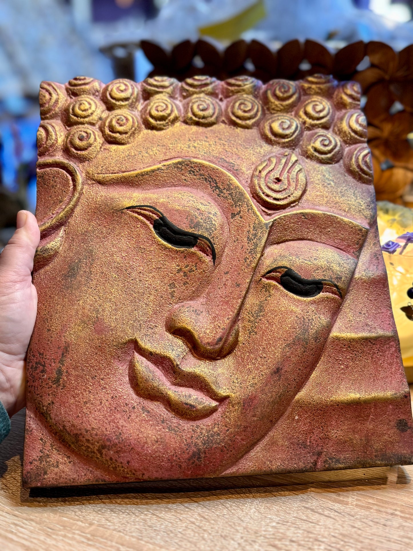 Cadre Bouddha sculpté