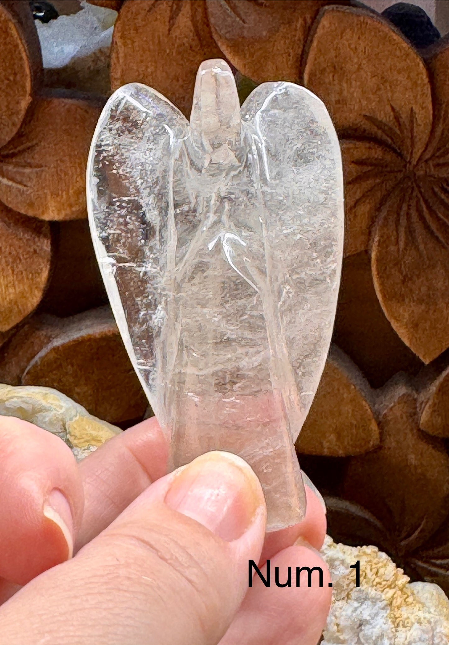 Ange en cristal de roche
