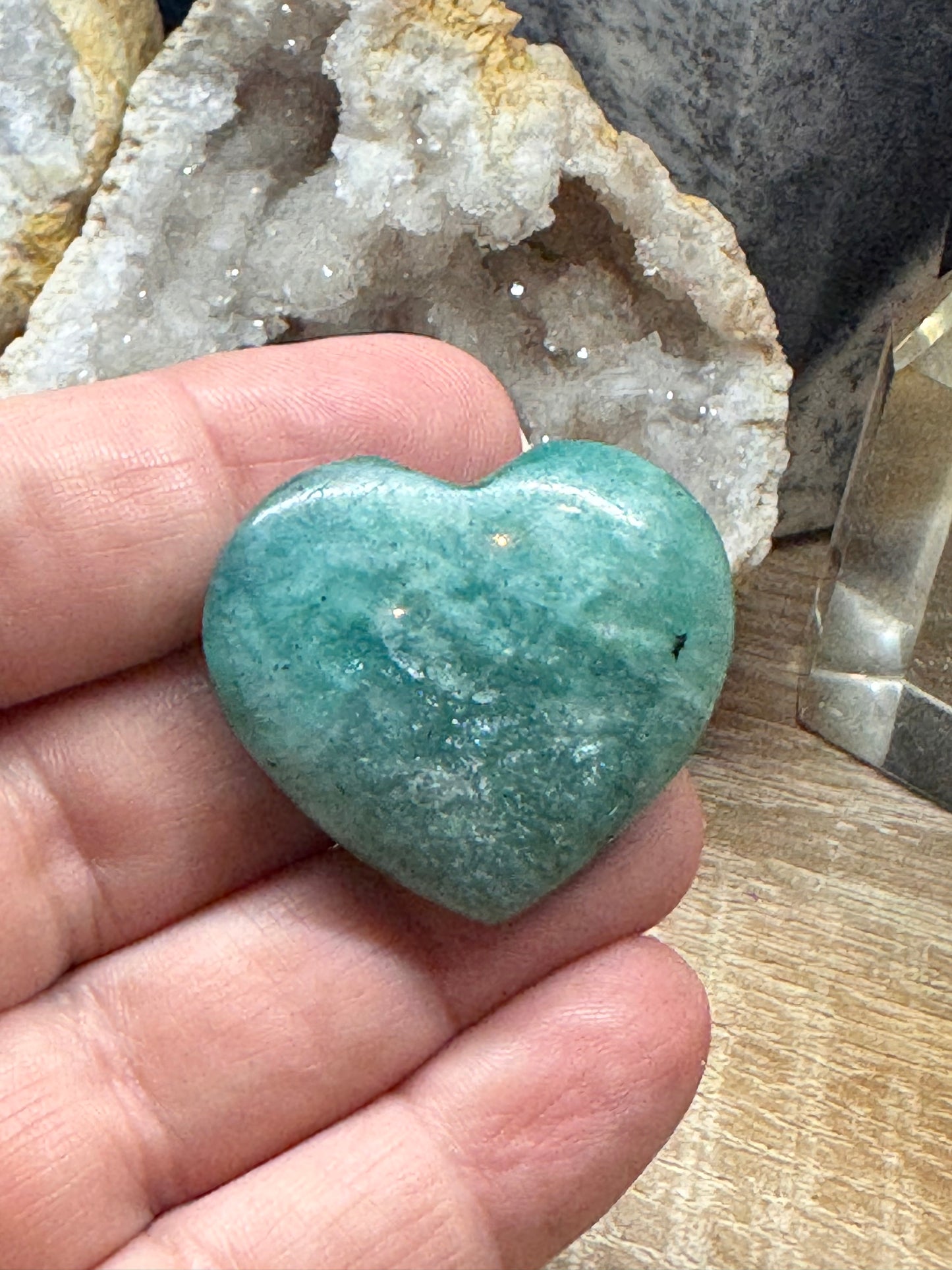 Cœur en amazonite