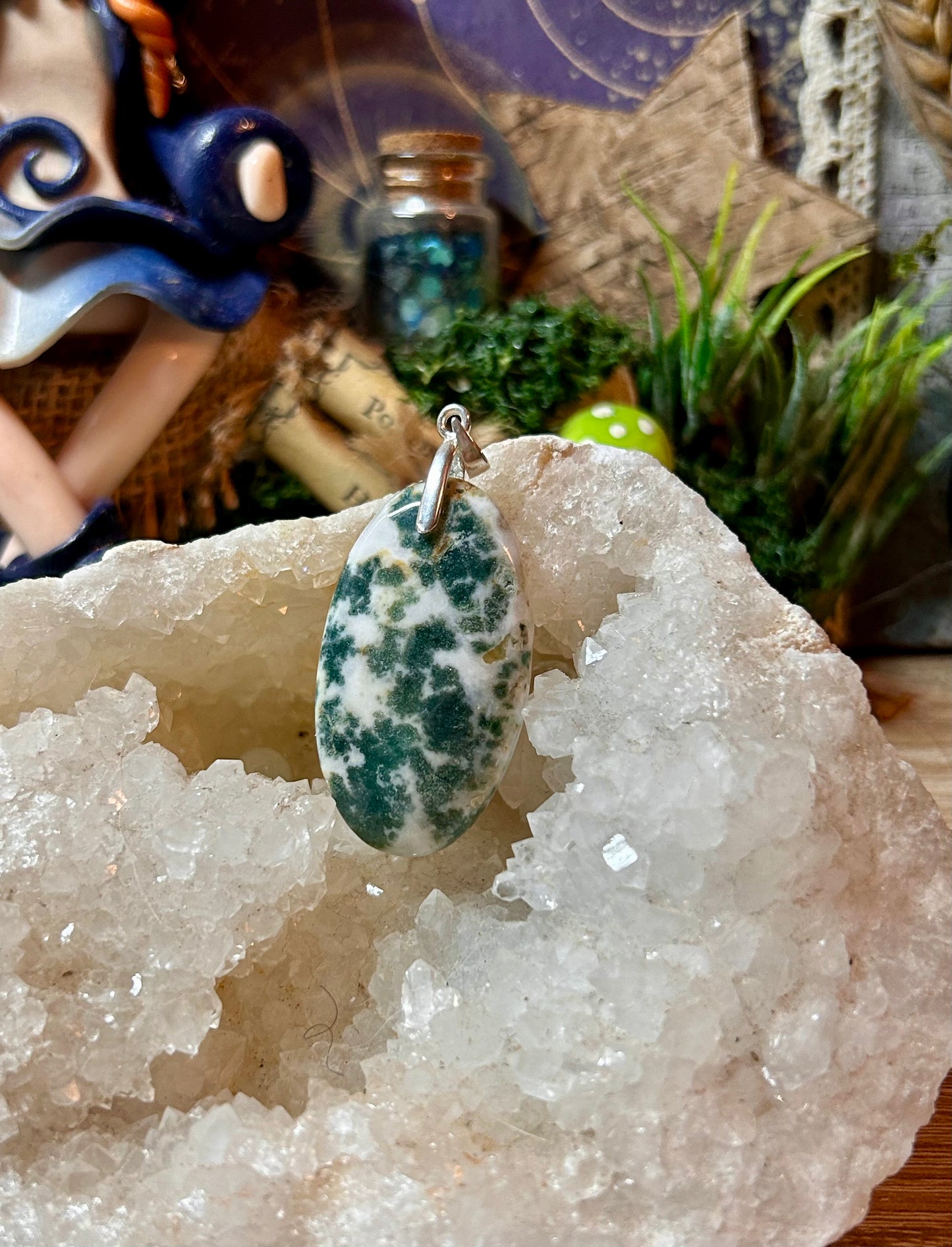Pendentif d’agate arbre