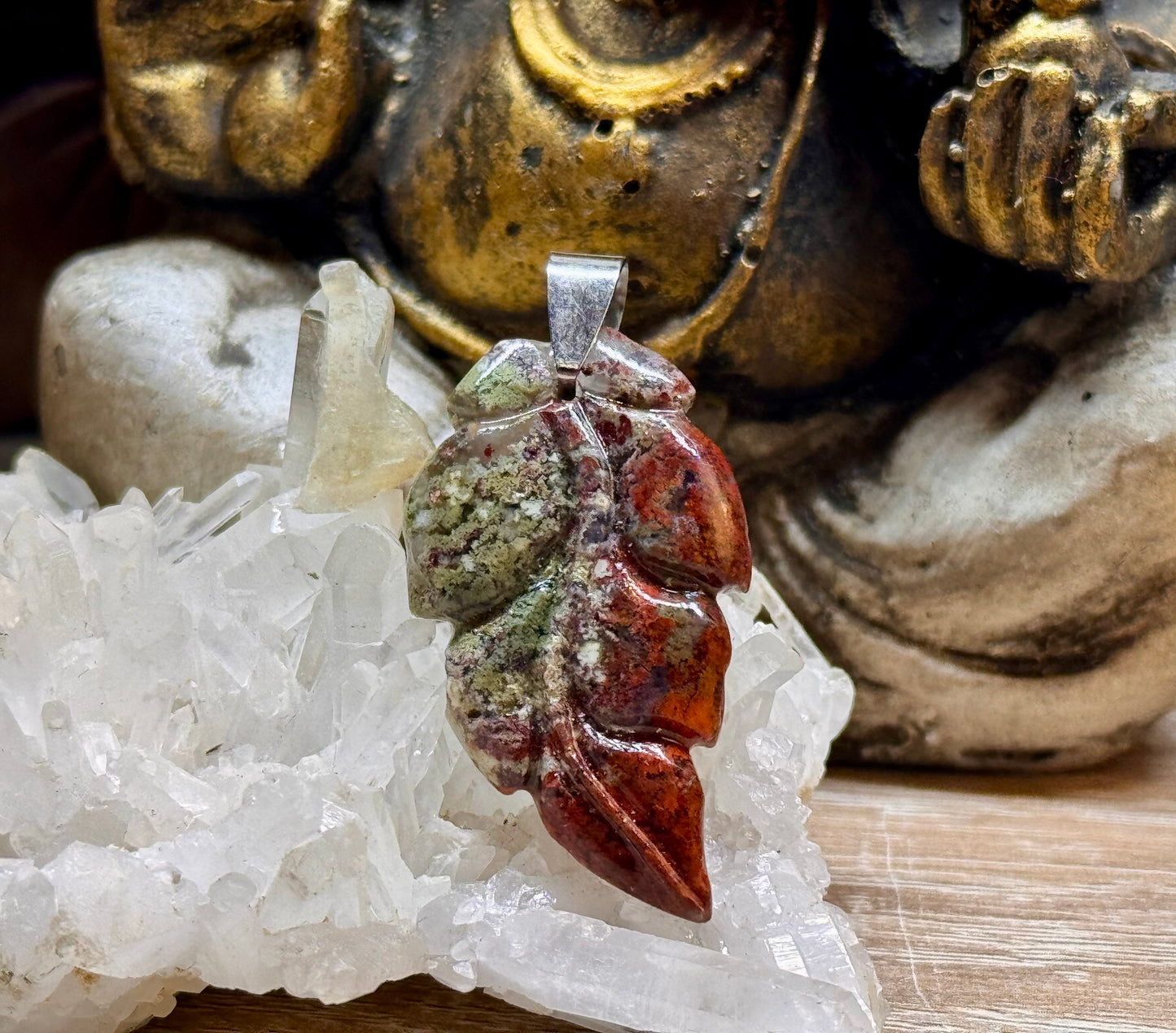 Pendentif d’agate mousse n.8