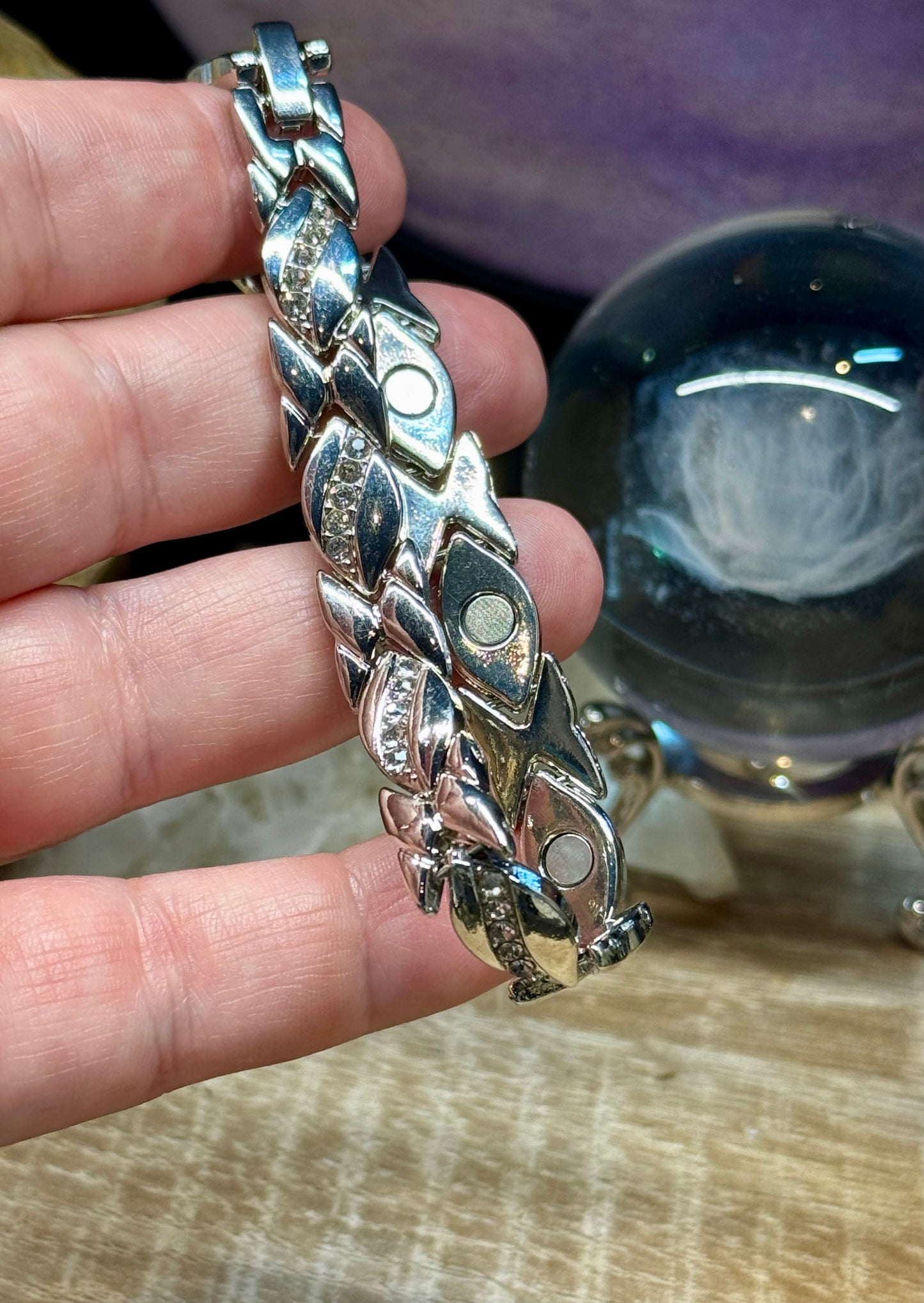 Bracelet magnétique en acier inoxydable